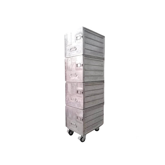 Aircraft Cabinet, Aviaton Storage Locker, Airline Cart Trolley Made of Original Airline Galley Boxes Aero Lloyd, Handmade