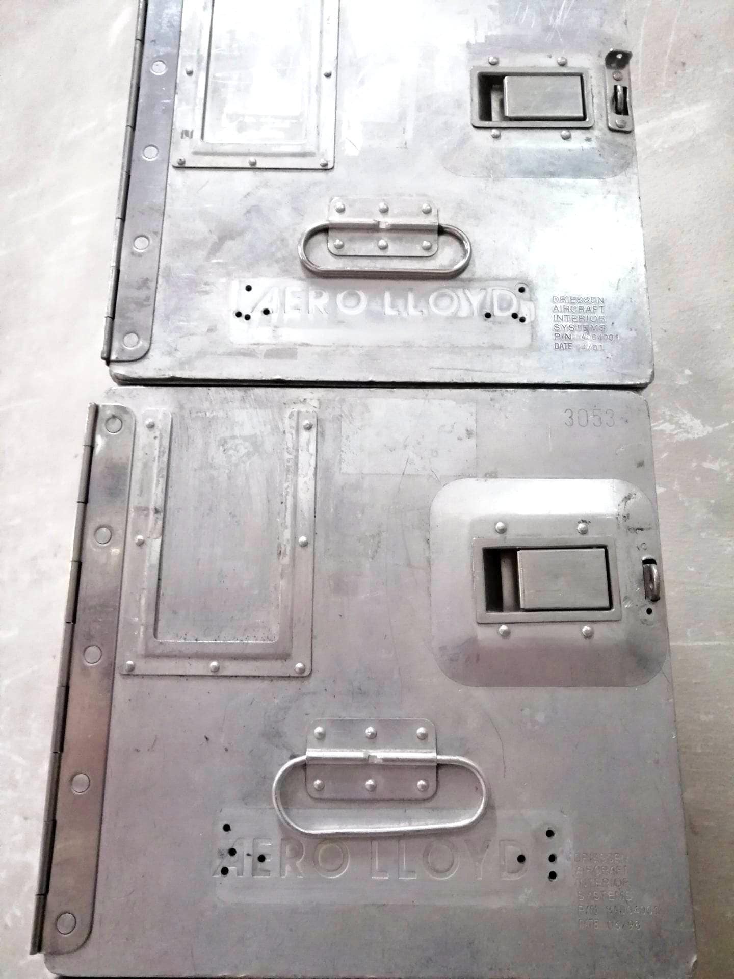 Aircraft Cabinet, Aviaton Storage Locker, Airline Cart Trolley Made of Original Airline Galley Boxes Aero Lloyd, Handmade
