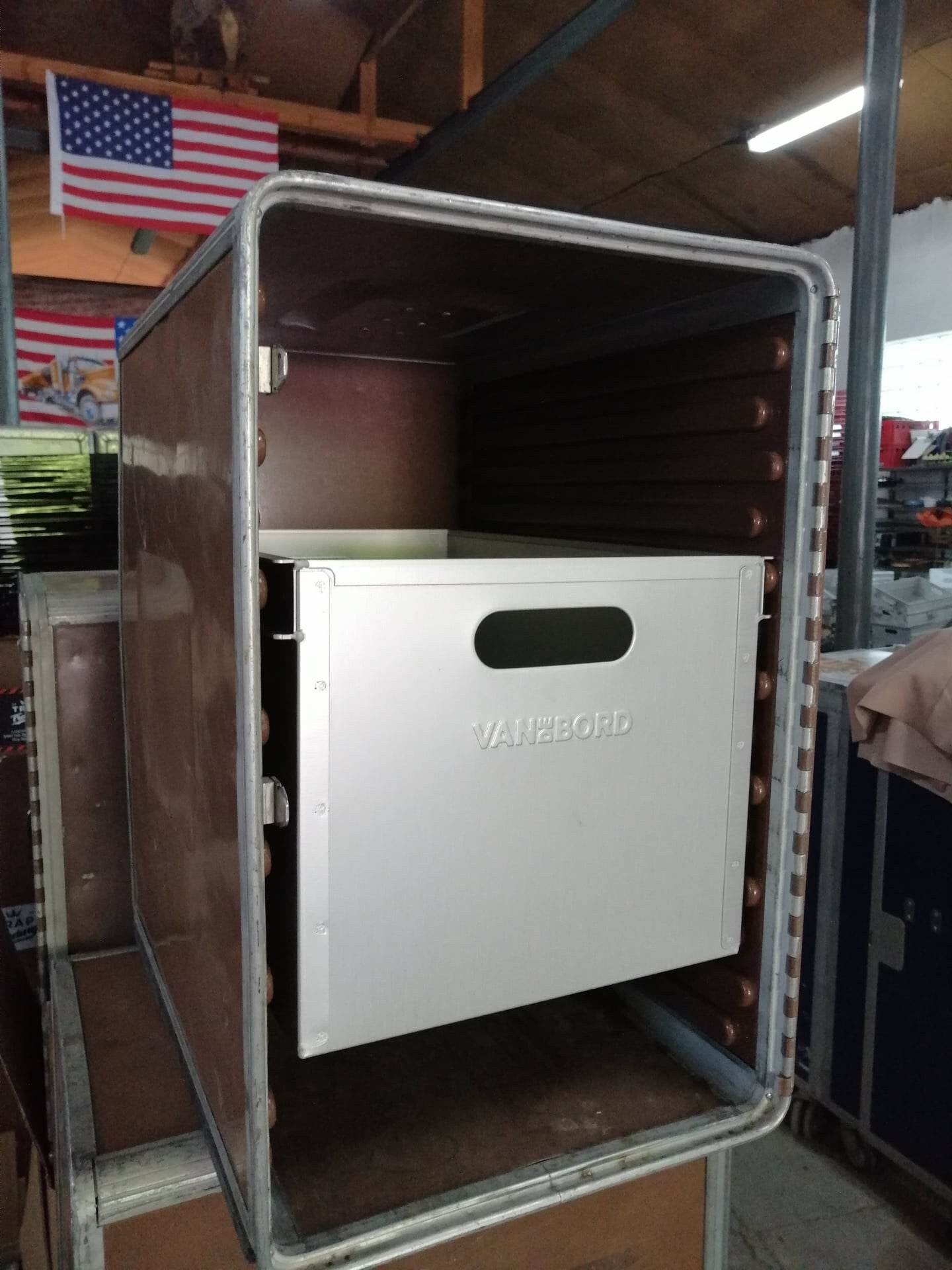 Large Brand New Airline Storage Box, Aircraft Storage Drawer for KSSU Airline Carts & Airplane Containers