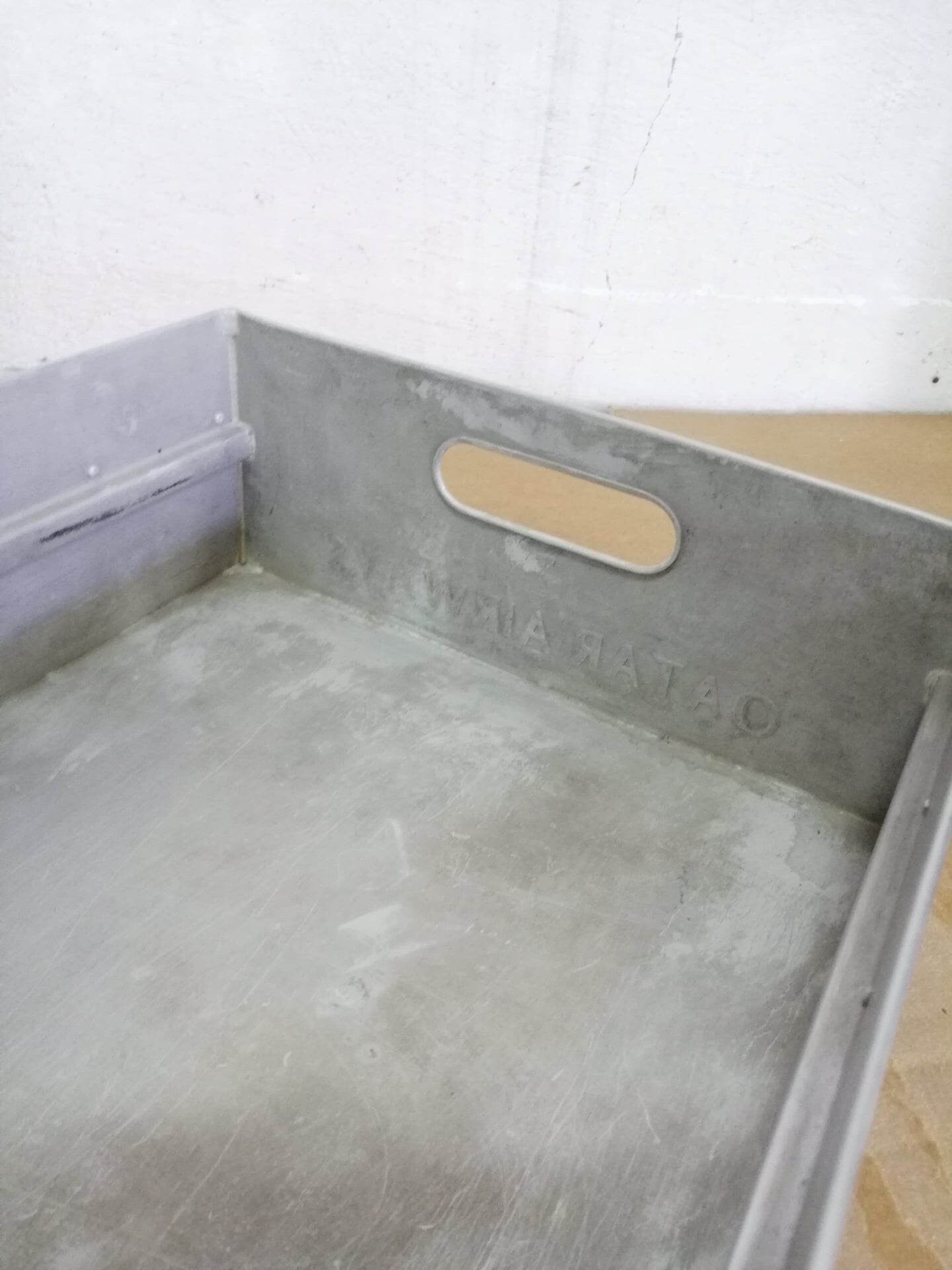 Qatar Airways Storage Box | Aircraft Storage Drawer for ATLAS Airline Carts & Airplane Containers