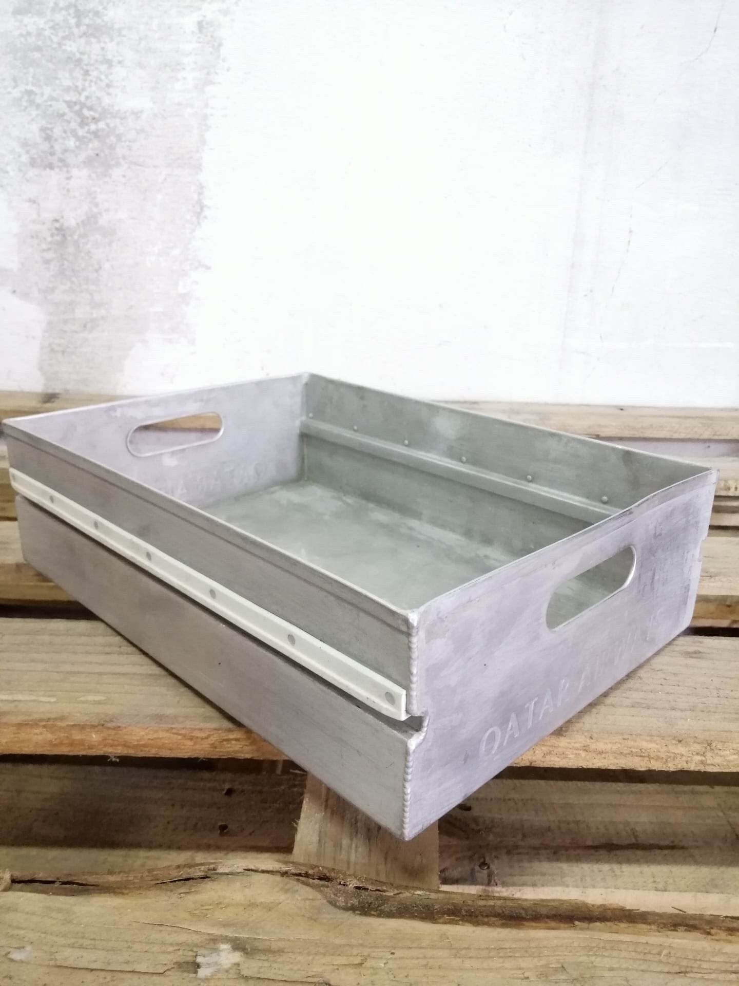 Qatar Airways Storage Box | Aircraft Storage Drawer for ATLAS Airline Carts & Airplane Containers