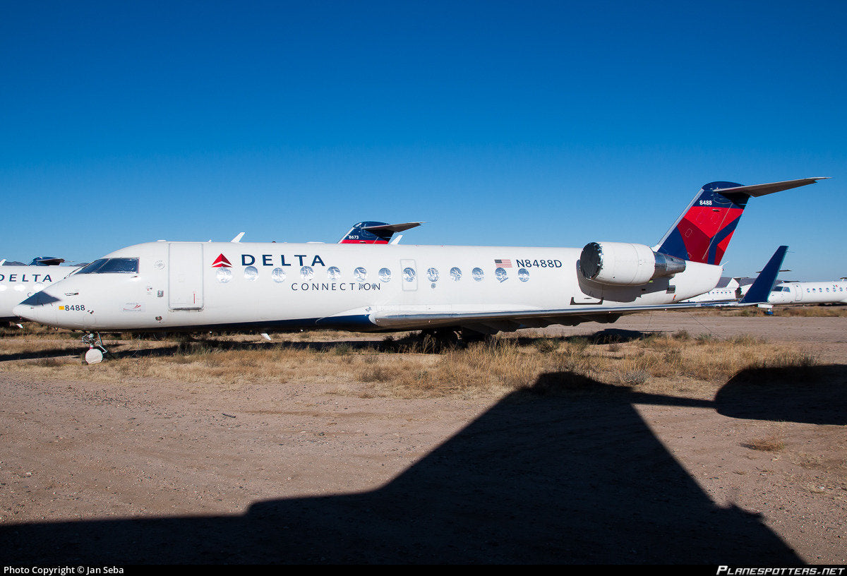 CRJ 200LR REG N8488D | Authentic Aircraft Window Cut Fuselage | Endeavor Air Delta Nortwest | Aviation Decor Furnishing Pilot Gift