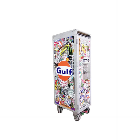 Airline Galley Trolley Cart with Accessories | Driessen PLL LOT | Aircraft Galley Cart | Automobilia Art Design | LED