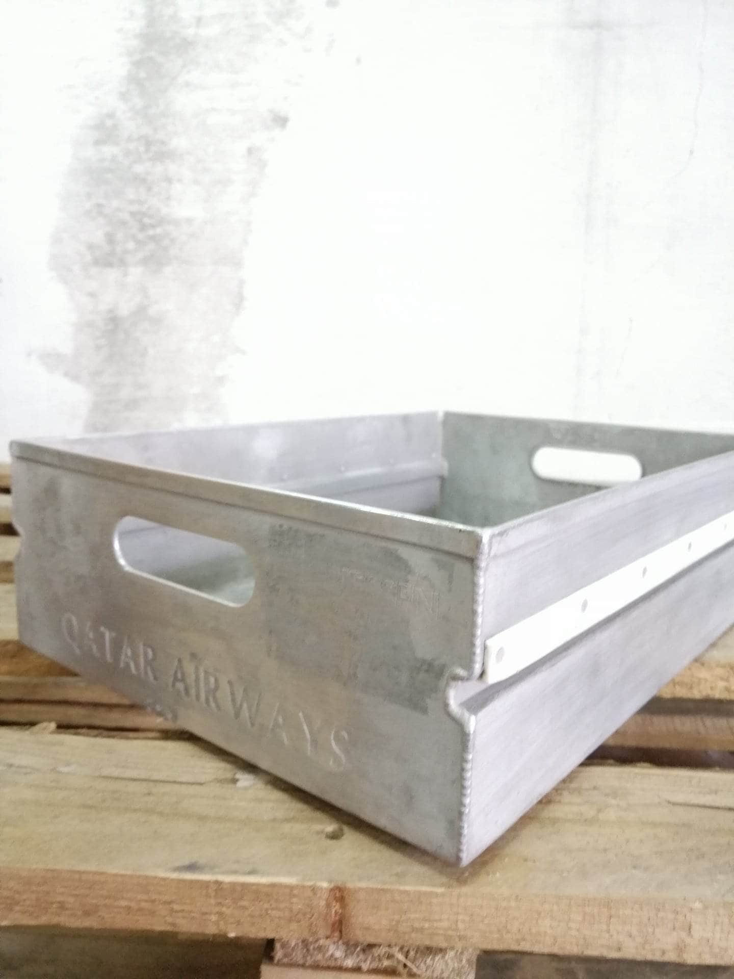 Qatar Airways Storage Box | Aircraft Storage Drawer for ATLAS Airline Carts & Airplane Containers
