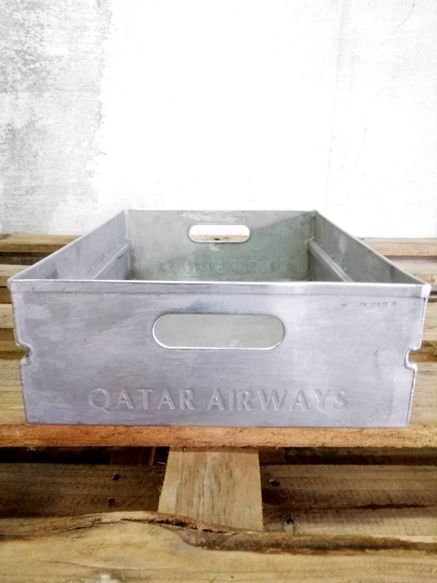 Qatar Airways Storage Box | Aircraft Storage Drawer for ATLAS Airline Carts & Airplane Containers