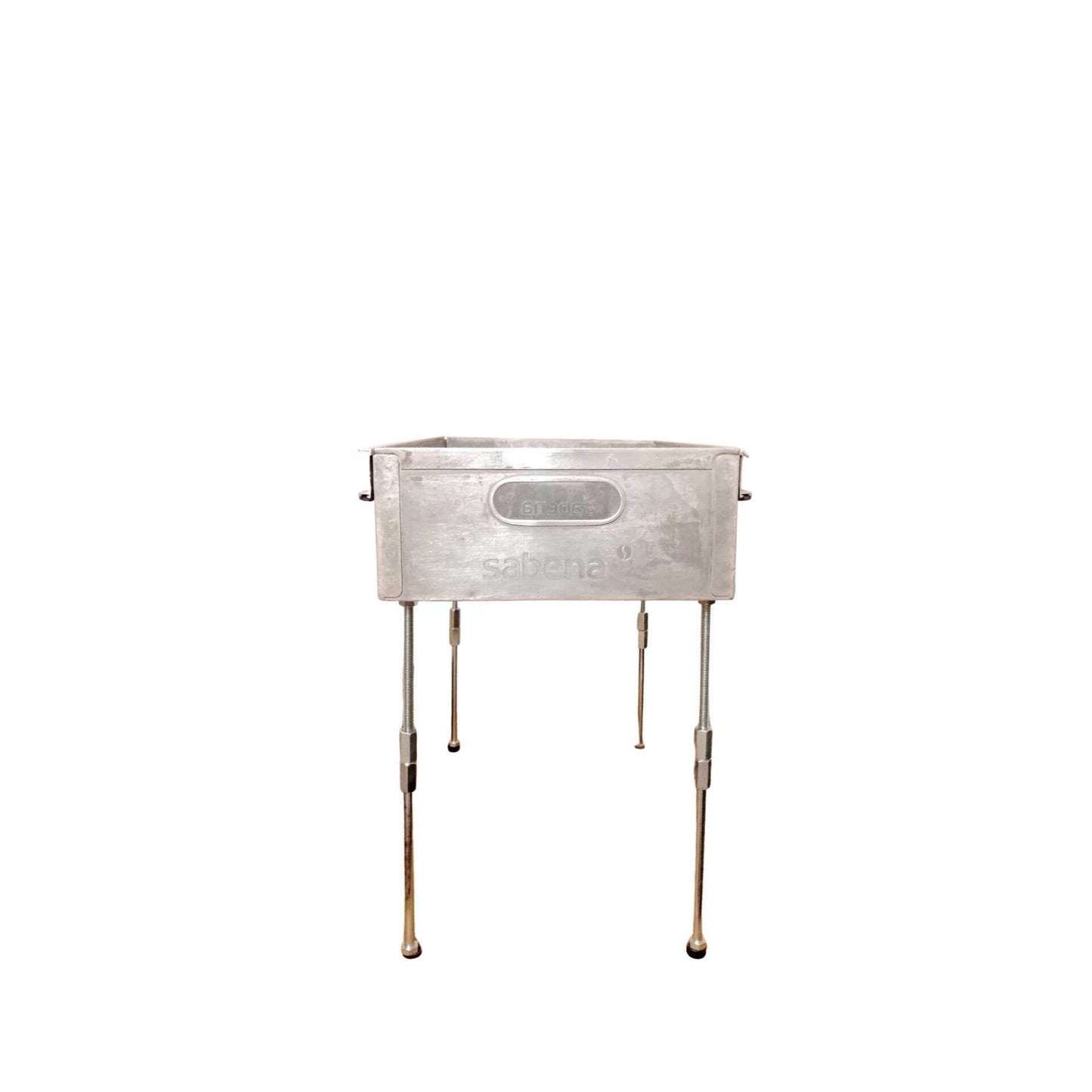 Sabena Aircraft Side Table, Aviation Storage Box Made of Original Airline Galley Drawer, Storage Container