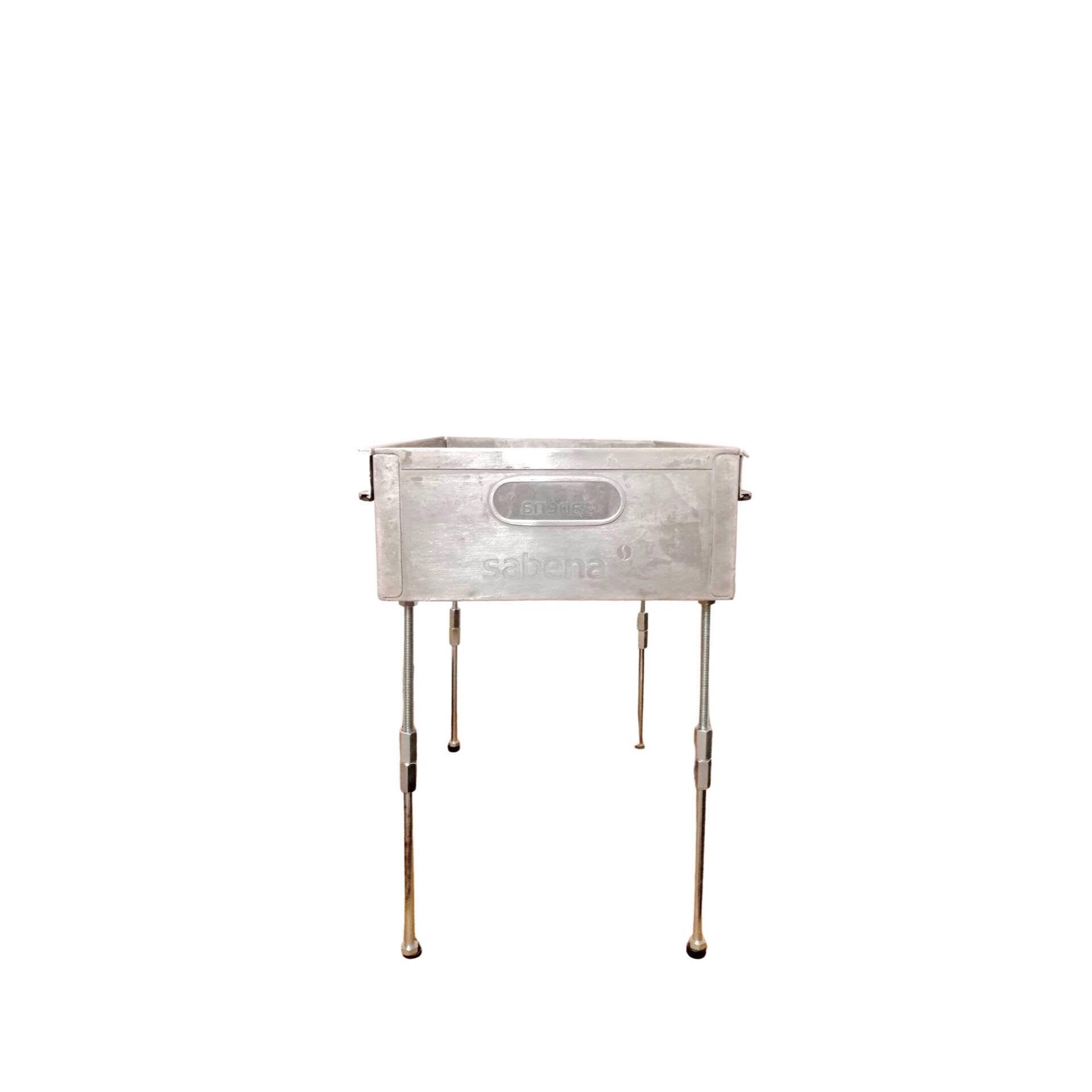 Sabena Aircraft Side Table, Aviation Storage Box Made of Original Airline Galley Drawer, Storage Container