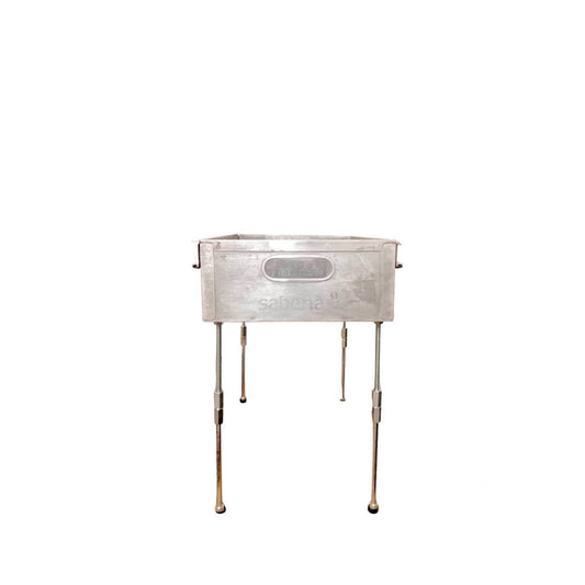 Sabena Aircraft Side Table, Aviation Storage Box Made of Original Airline Galley Drawer, Storage Container