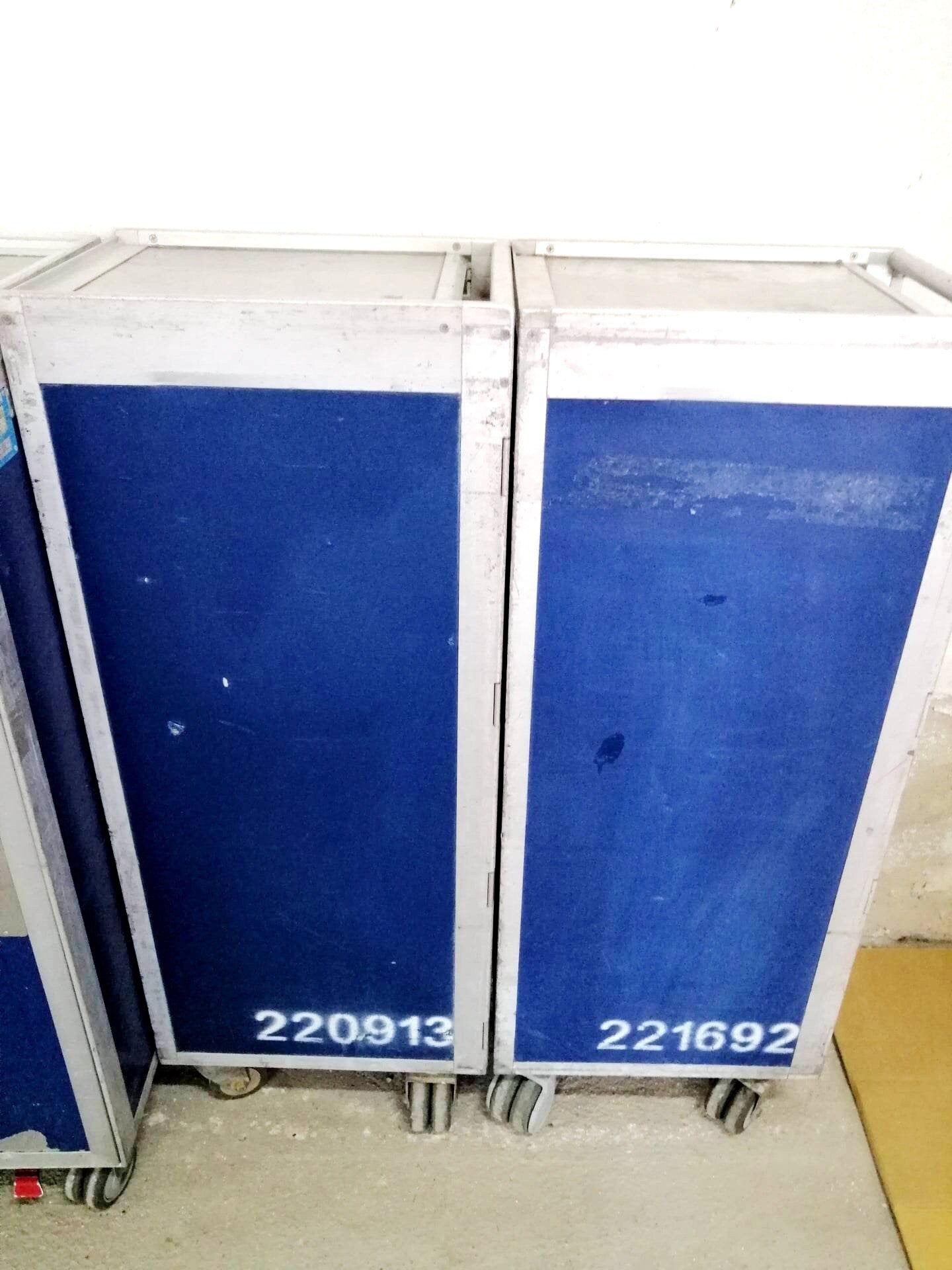 Airline Galley Trolley - LOT - Driessen - Airplane ATLAS Galley Cart with 7 New Drawers - LOT Polish Airlines - Home Bar Catering Trolley