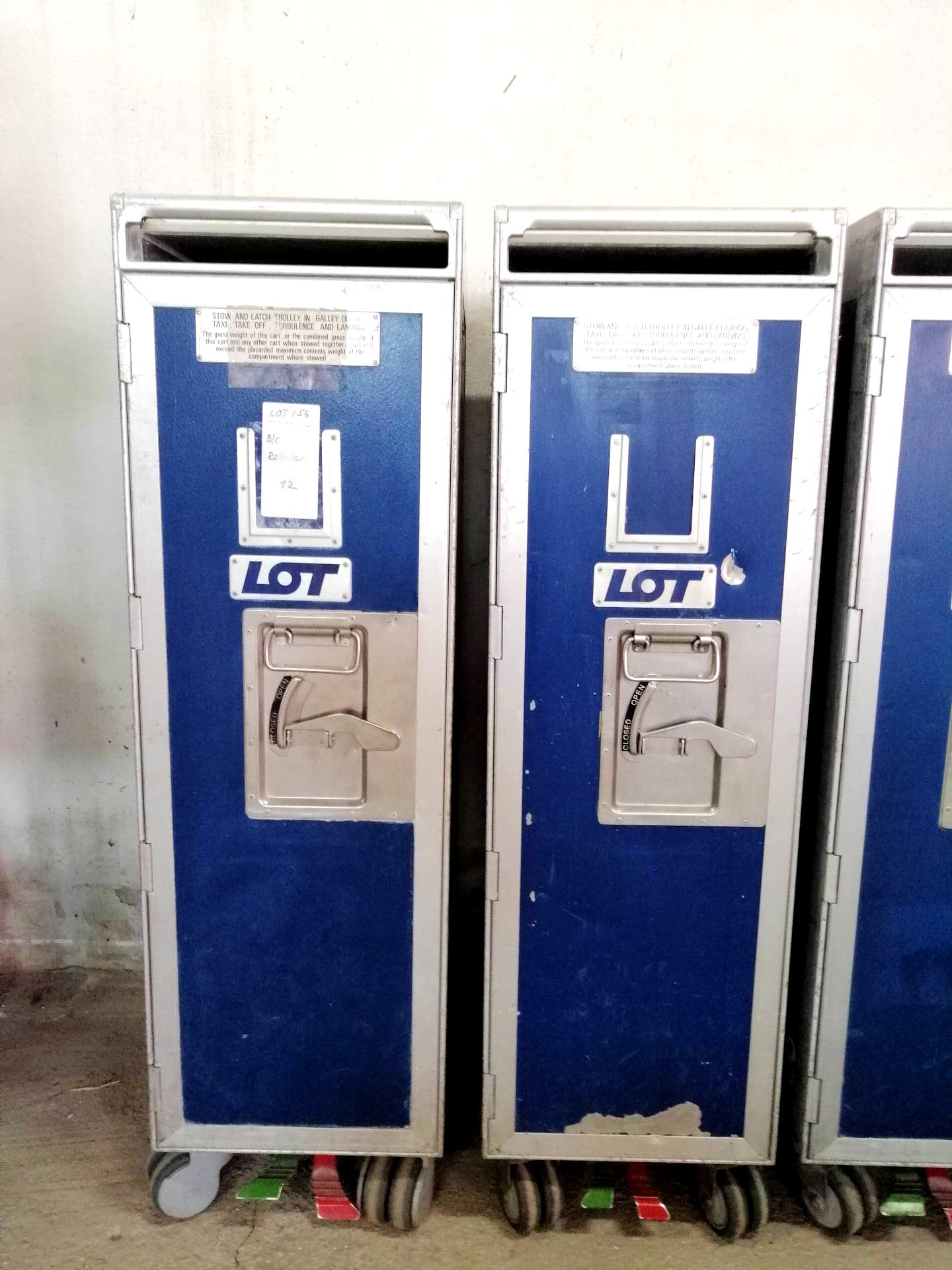 Airline Galley Trolley - LOT - Driessen - Airplane ATLAS Galley Cart with 7 New Drawers - LOT Polish Airlines - Home Bar Catering Trolley