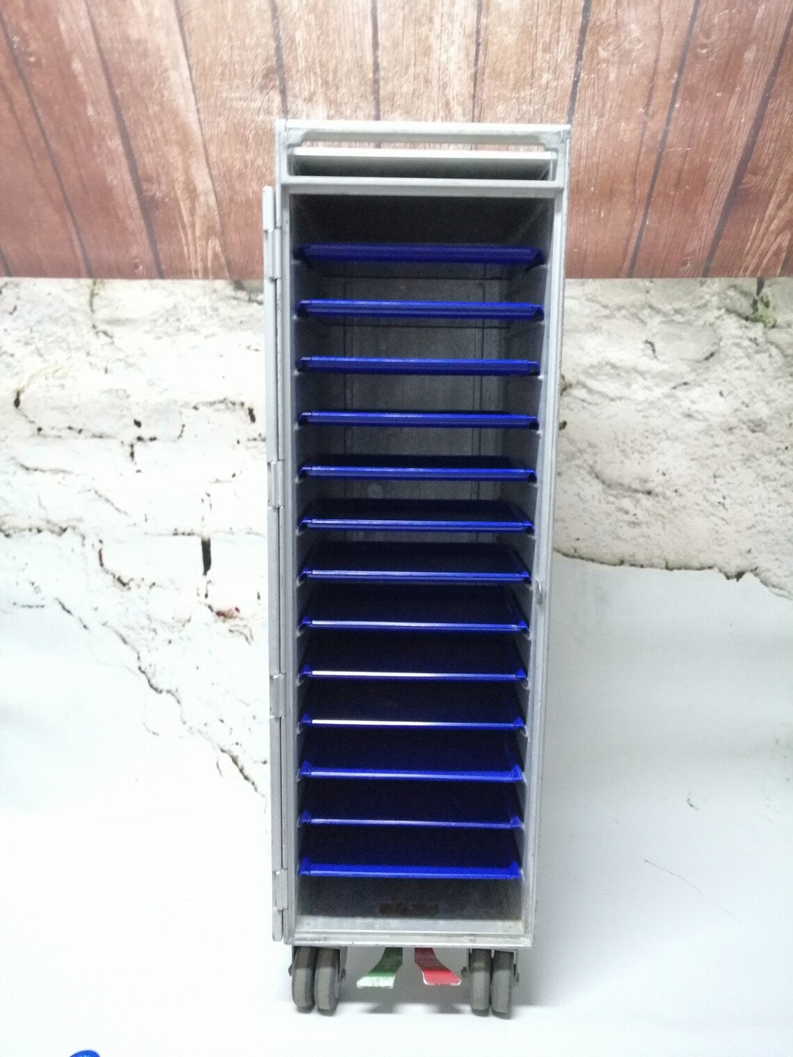 Wholesale Set of 10 Half Size Galley Trolleys - LOT - Driessen - 10 ATLAS Galley Carts with Trays - Worldwide Shipping