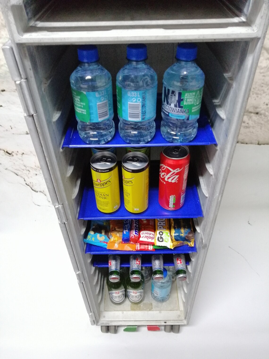 Wholesale Set of 10 Half Size Galley Trolleys - LOT - Driessen - 10 ATLAS Galley Carts with Trays - Worldwide Shipping