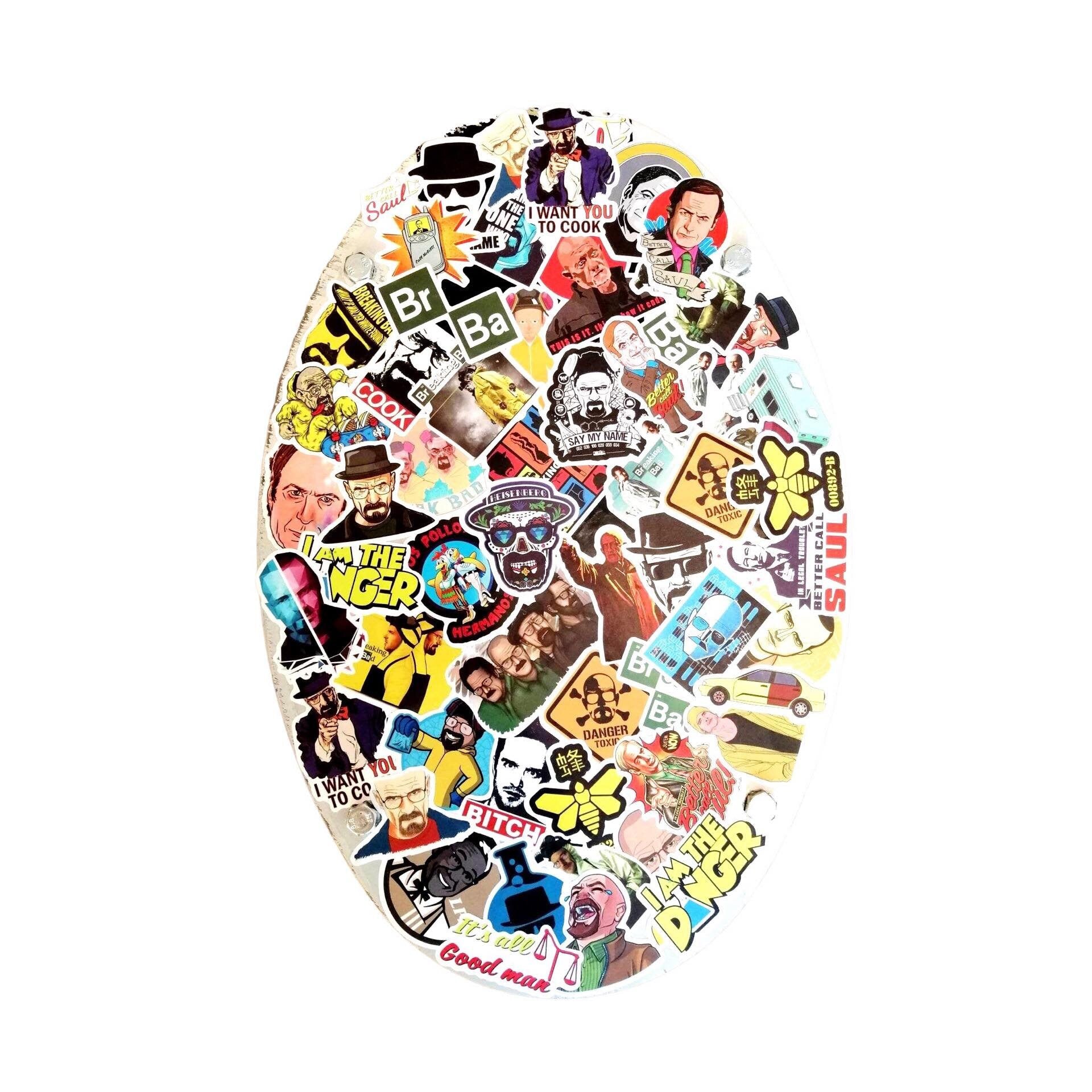 Aircraft Side Table Upcycled from Airbus A319 Fuel Tank Door Panel | Breaking Bad Movie Graphics