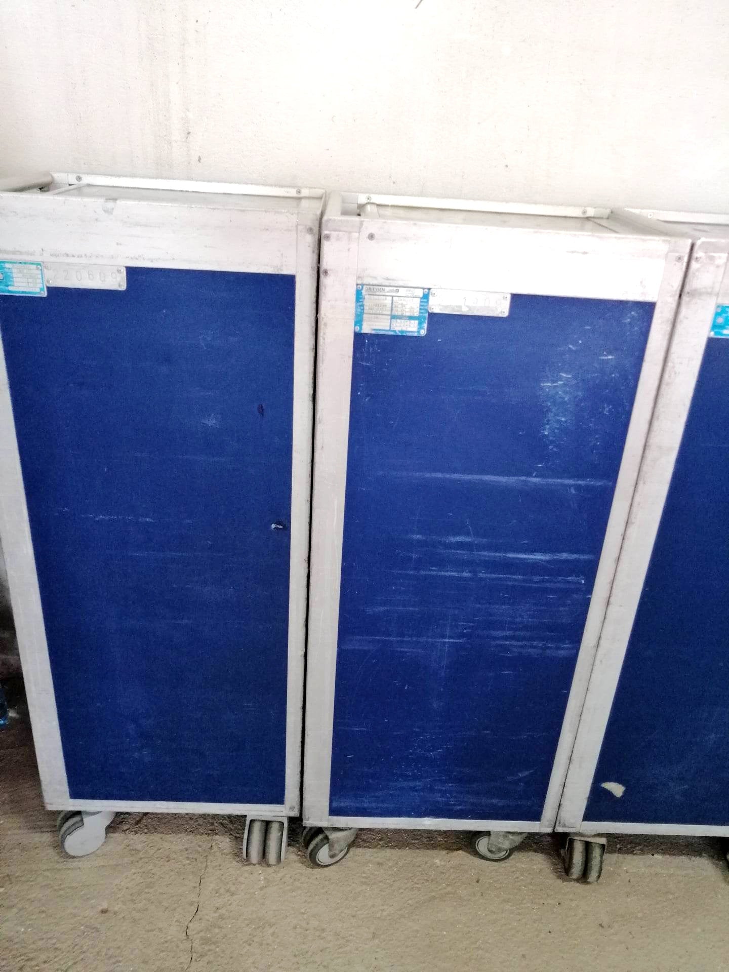 Airline Galley Trolley - LOT - Driessen - Airplane ATLAS Galley Cart with 7 New Drawers - LOT Polish Airlines - Home Bar Catering Trolley