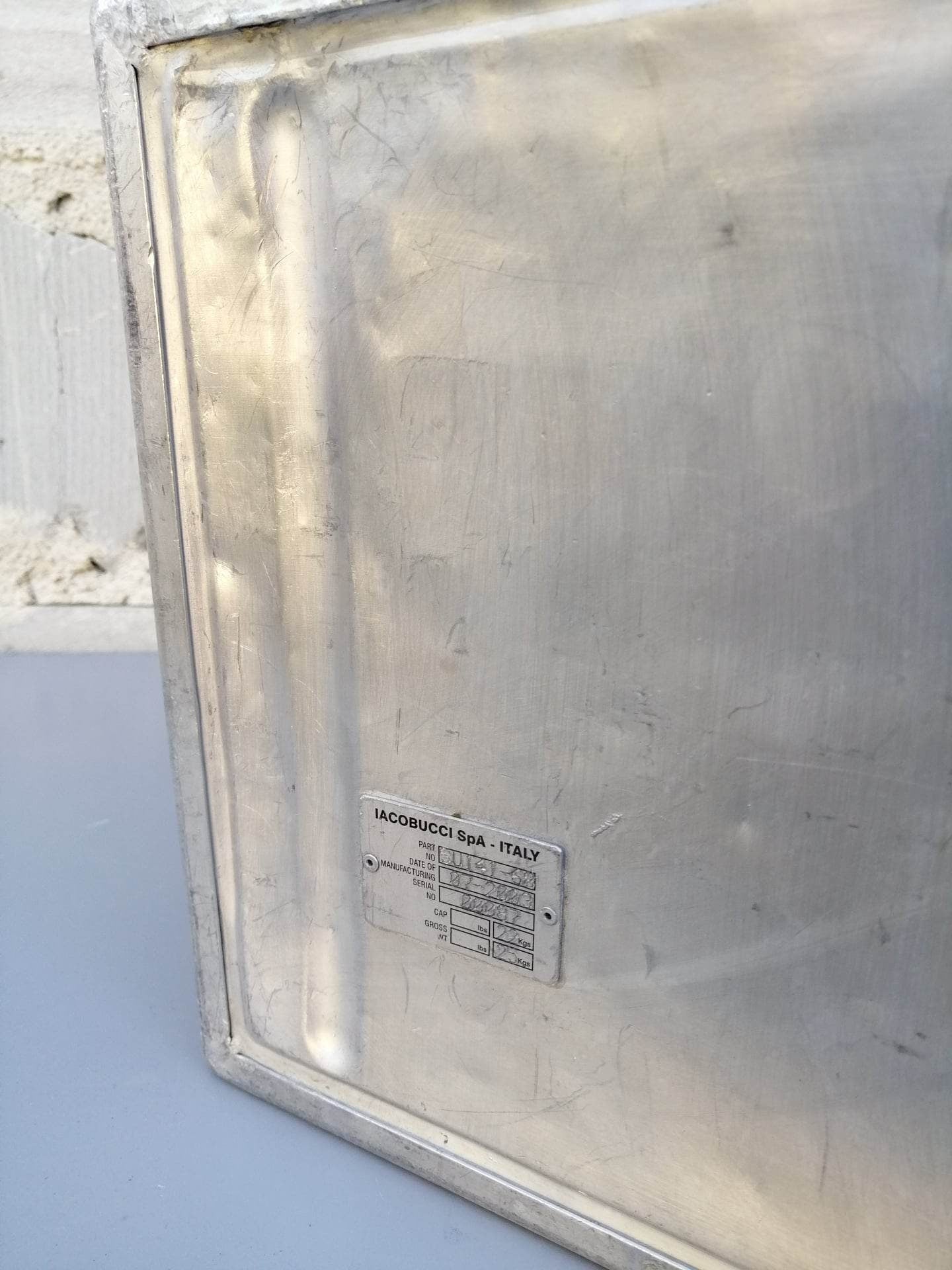 Iacobucci Italy Airline Galley Box, Aircraft Storage Container, Industrial Cabinet, Beautiful Vintage Flight Box