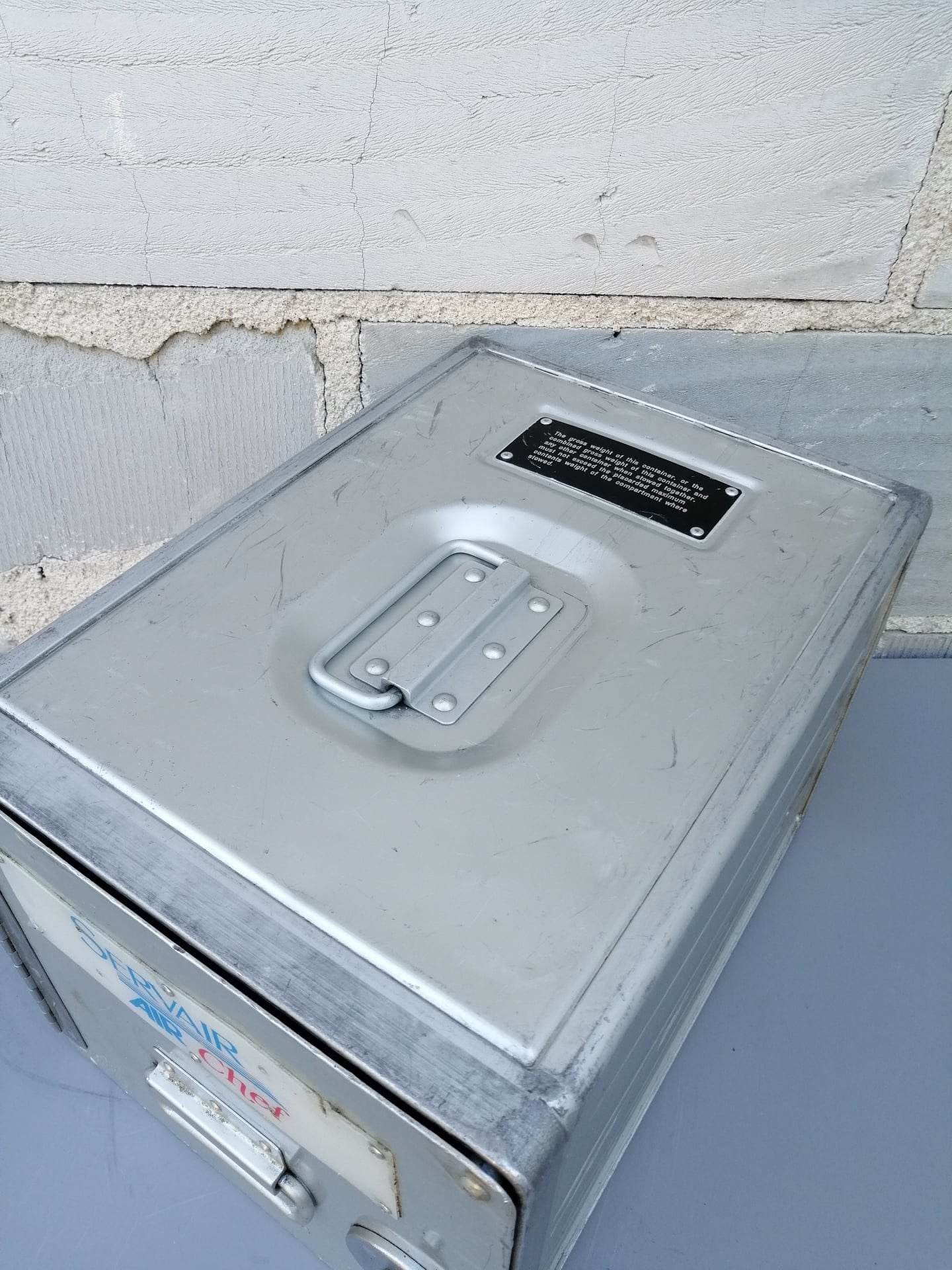 Servair Air Chef Original Airline Galley Box, Aircraft Storage Container, Industrial Cabinet