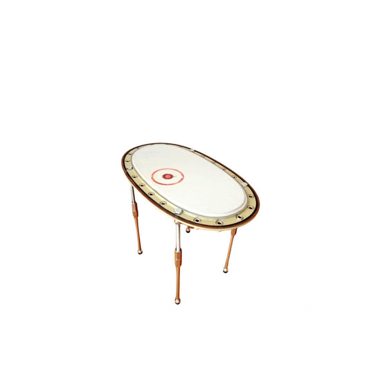Aviation Side Table, Aircraft Coffee Table, Side Table Made of Boeing 737 Fuel Tank Door Panel - B737 - D-AWBC SAS / Privatair