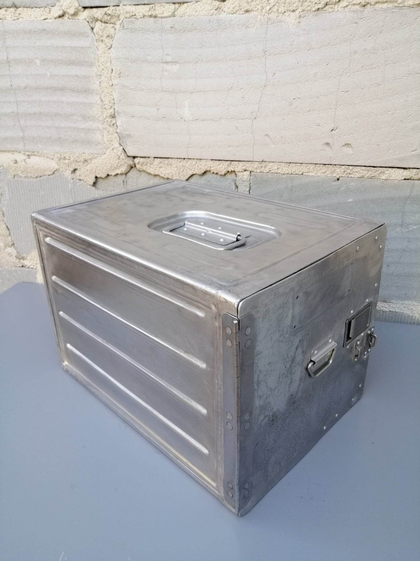 Iacobucci Italy Airline Galley Box, Aircraft Storage Container, Industrial Cabinet, Beautiful Vintage Flight Box