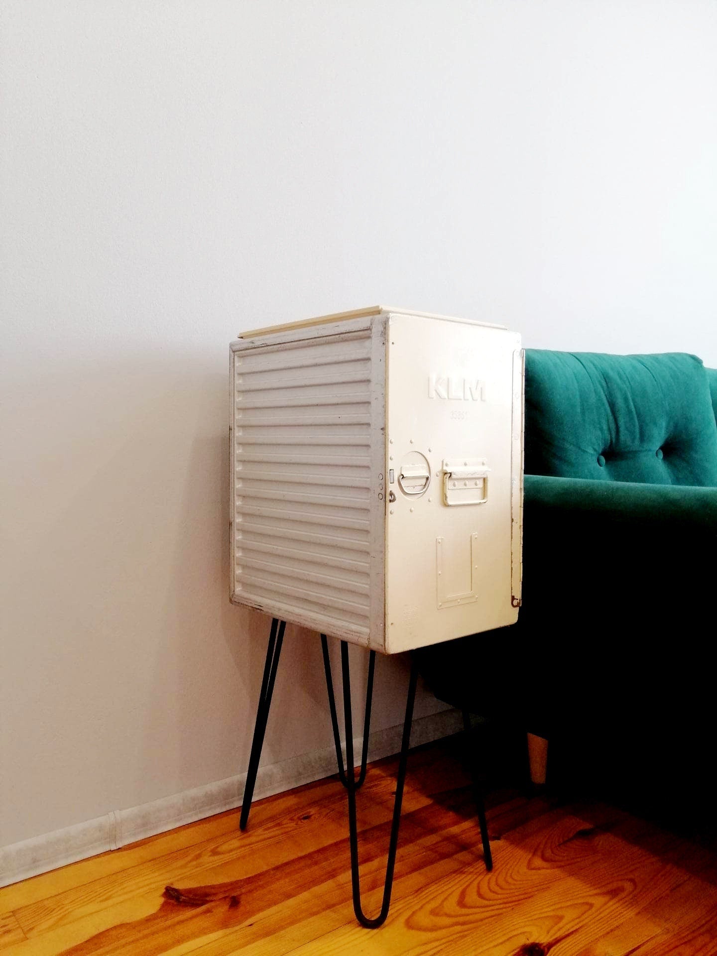 Airplane Cabinet, Boeing 747 KLM Airline Galley Storage Container as a Nightstand, Side Table, Storage Cabinet