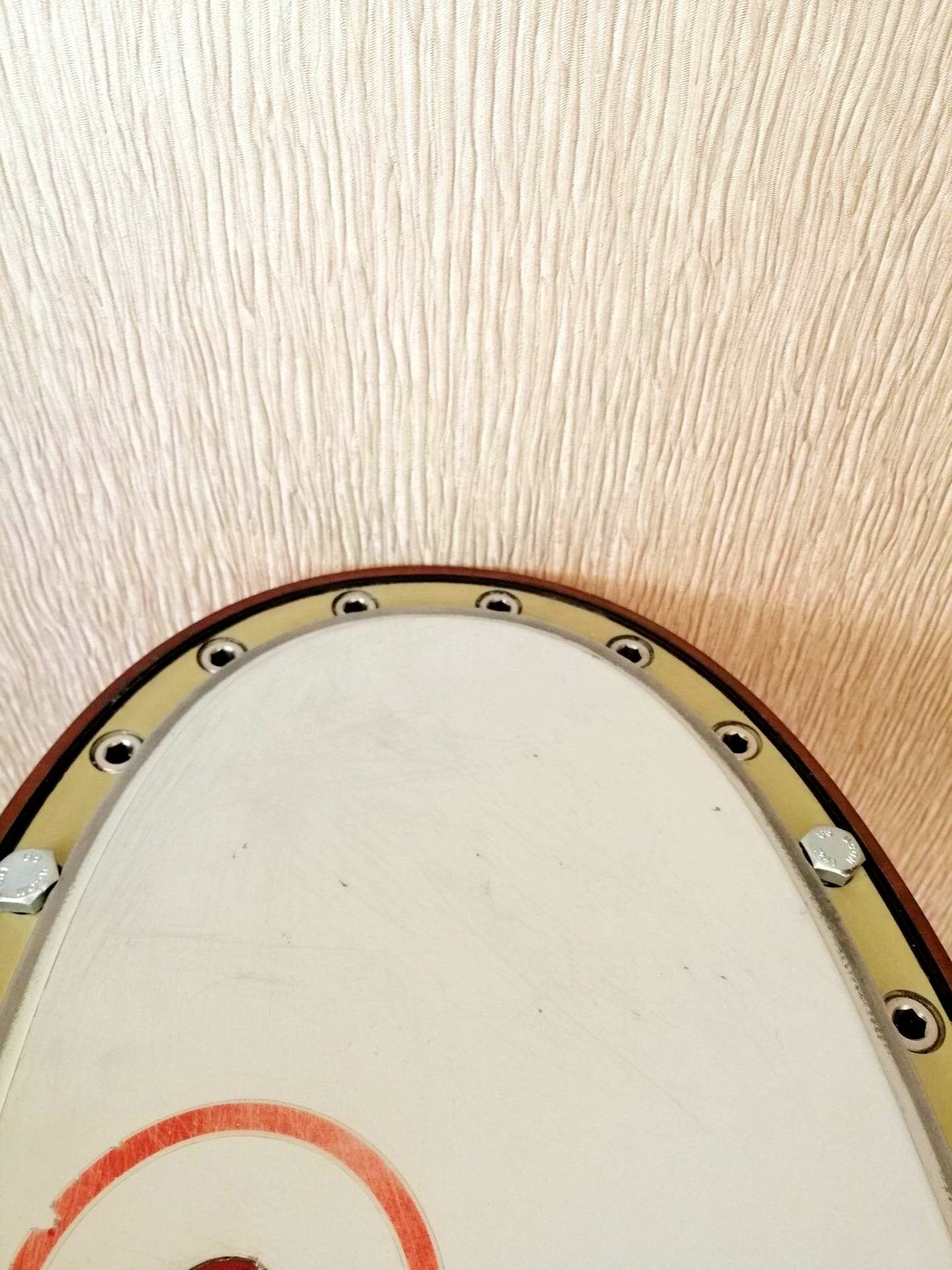 Aviation Side Table, Aircraft Coffee Table, Side Table Made of Boeing 737 Fuel Tank Door Panel - B737 - D-AWBC SAS / Privatair