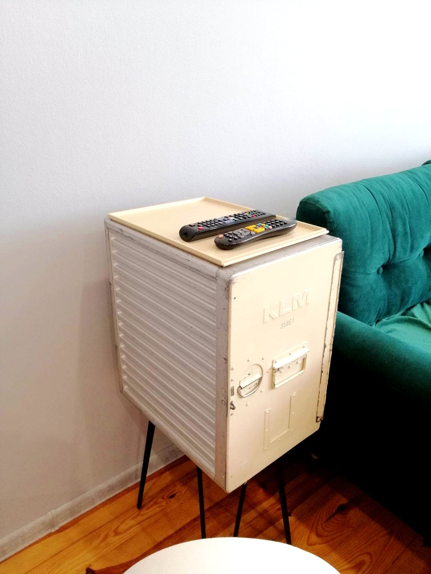 Airplane Cabinet, Boeing 747 KLM Airline Galley Storage Container as a Nightstand, Side Table, Storage Cabinet