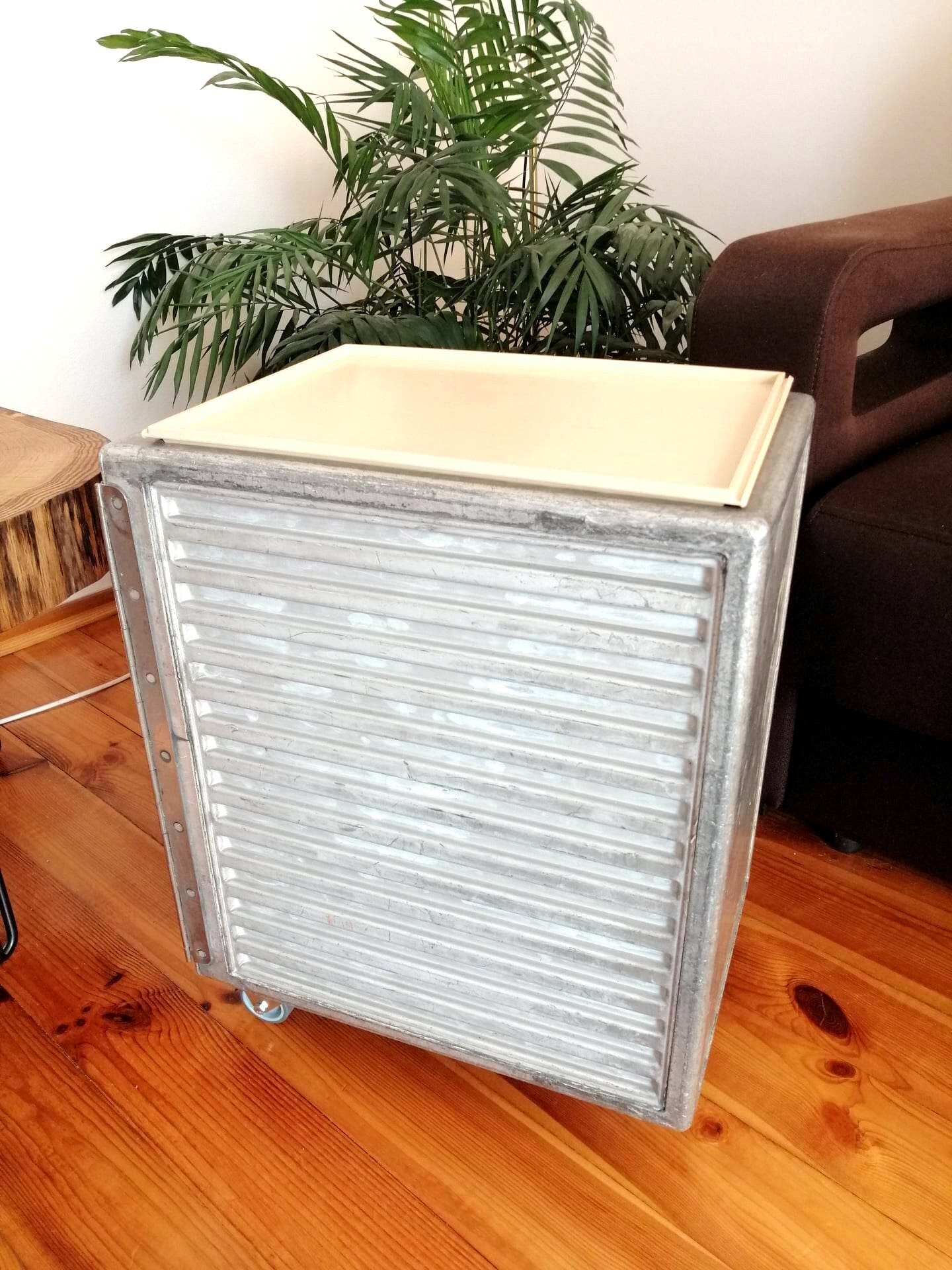 Airplane Cabinet, Boeing 747 KLM Airline Galley Storage Container as a Nightstand, Side Table, Industrial Storage Cabinet