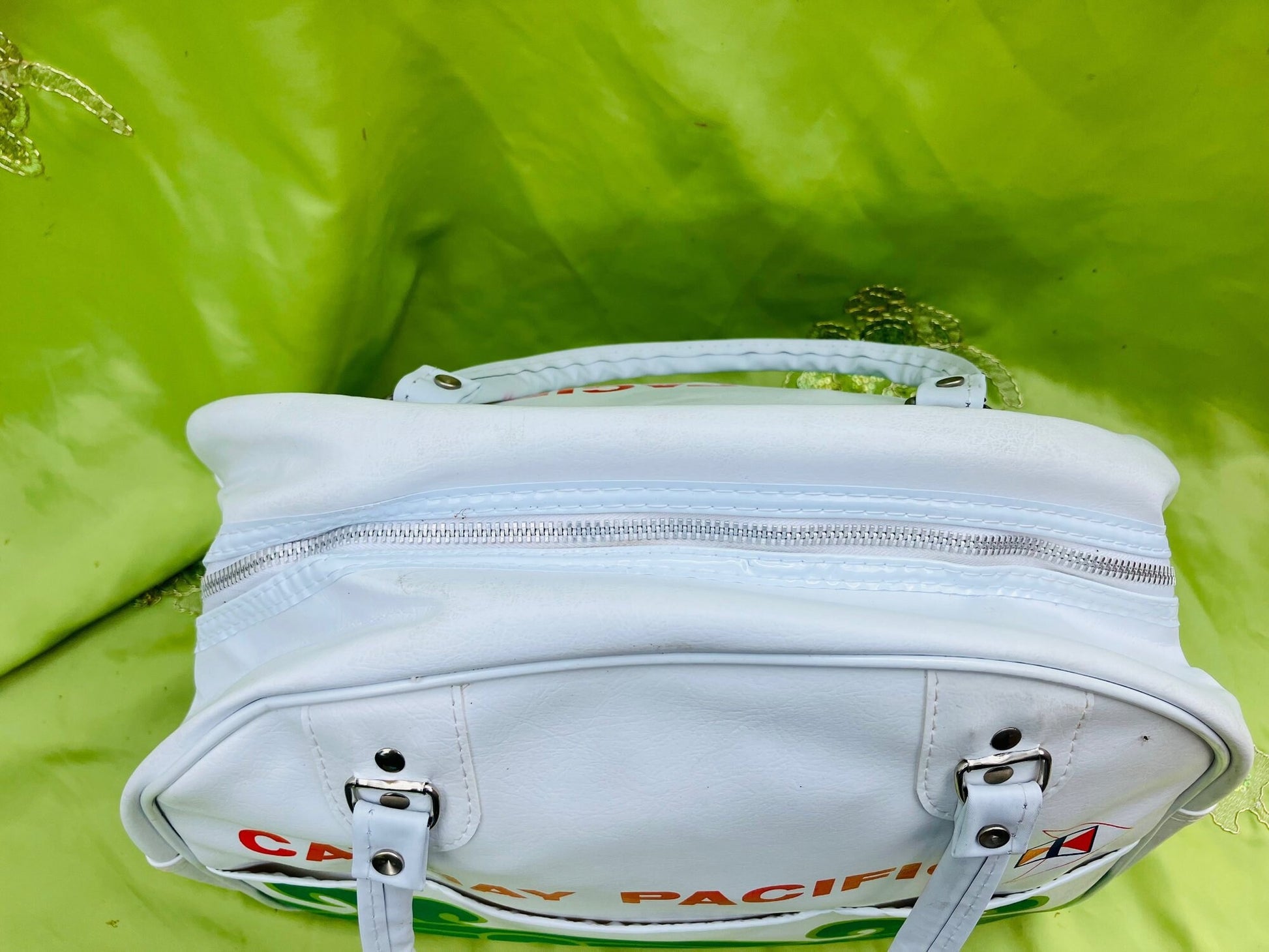 Cathay Pacific Vintage Leather Travel Bag | Flight Bag | Flight Attendants Bag | Aviation Gift