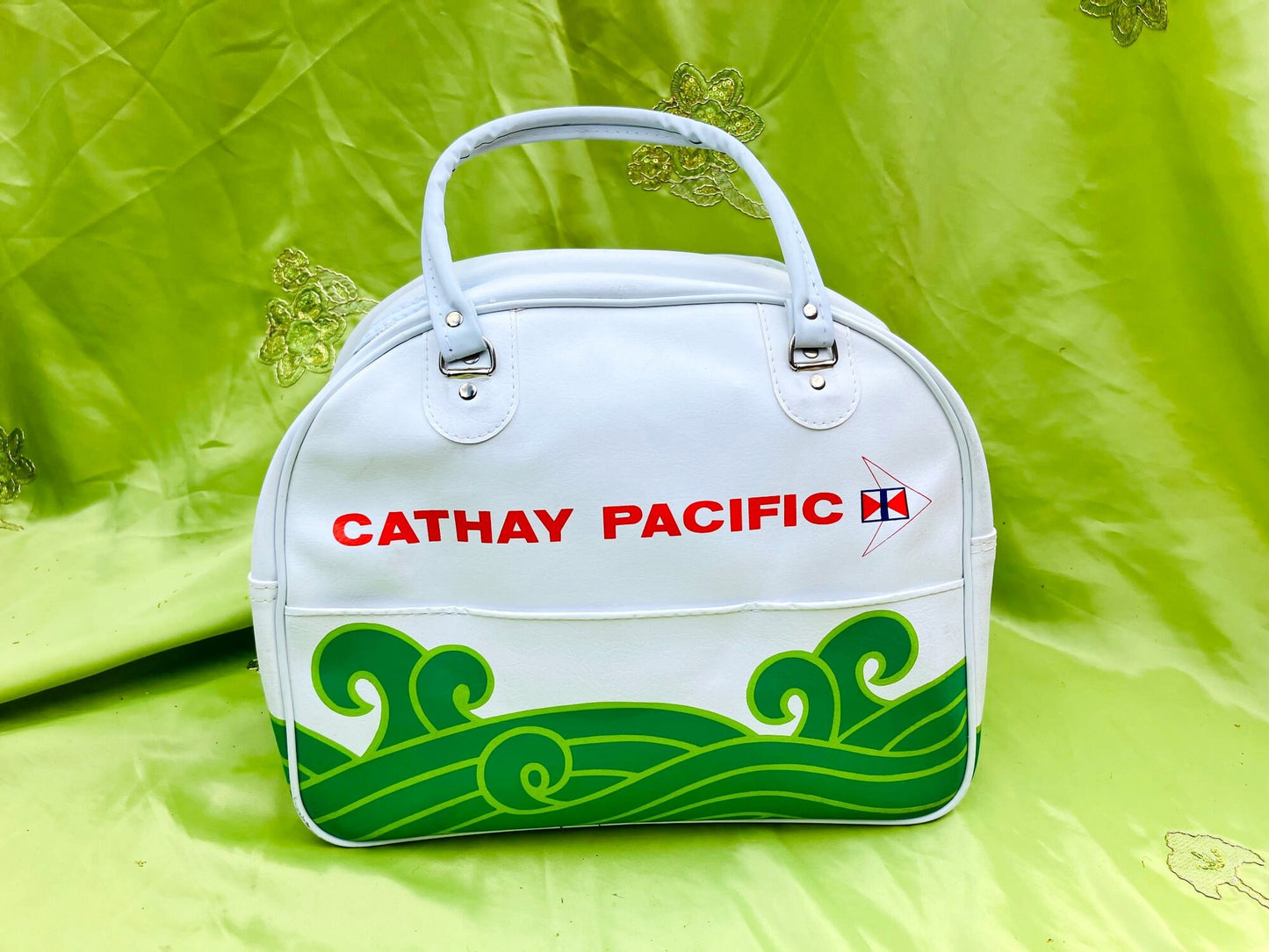 Cathay Pacific Vintage Leather Travel Bag | Flight Bag | Flight Attendants Bag | Aviation Gift