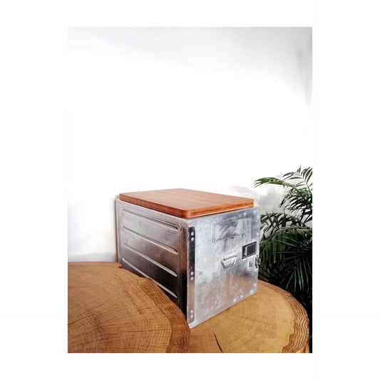 Iacobucci Italy Airline Galley Box, Aircraft Storage Container, Industrial Cabinet, Beautiful Vintage Flight Box