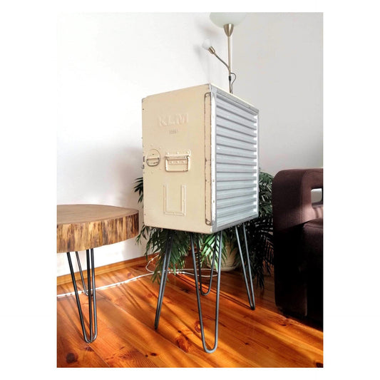 Airplane Cabinet, Boeing 747 KLM Airline Galley Storage Container as a Nightstand, Side Table, Storage Cabinet