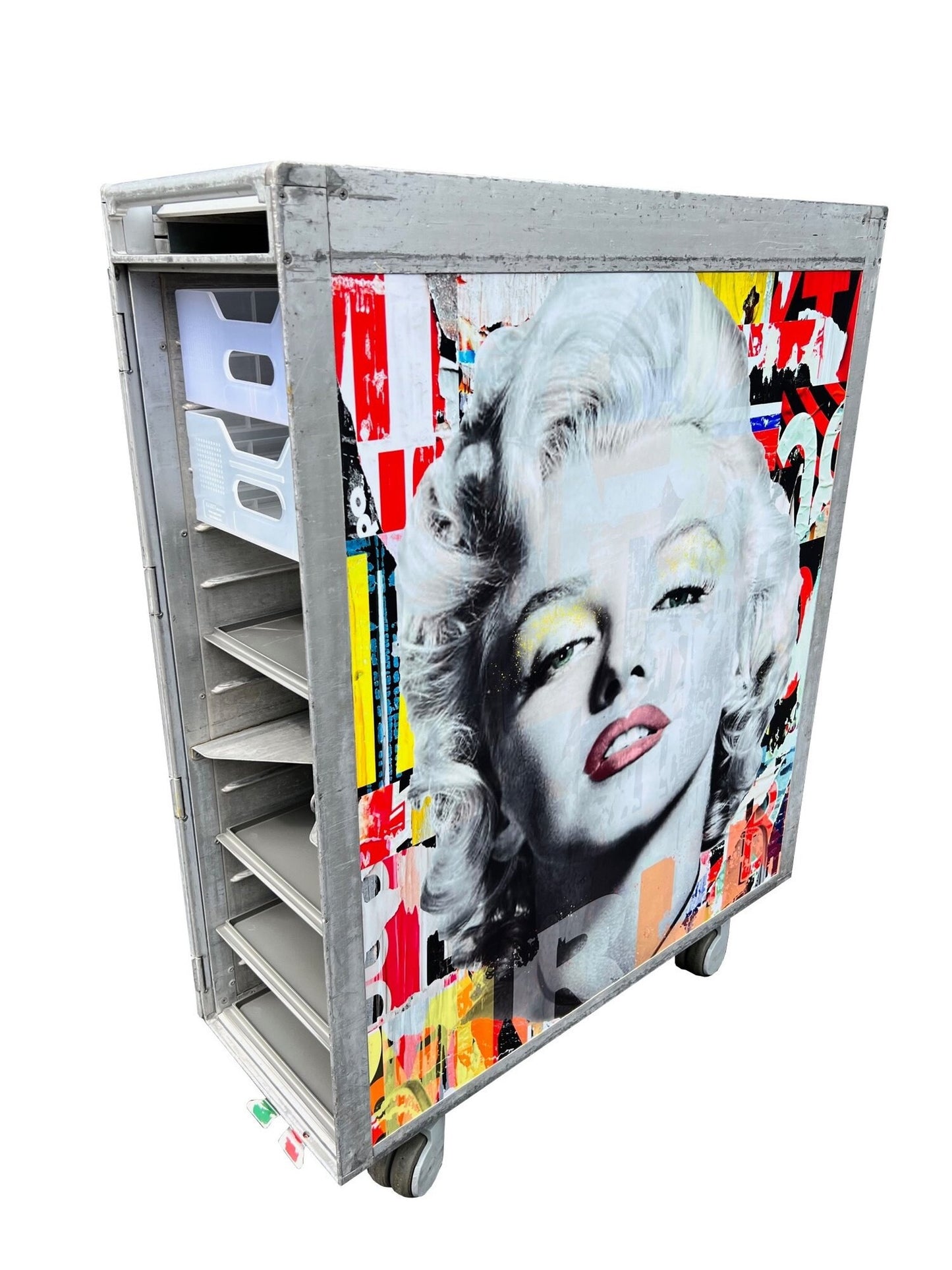 Airplane Trolley | Aircraft Galley Cart | Marilyn Monroe Pop Art Design | TAP Air Portugal
