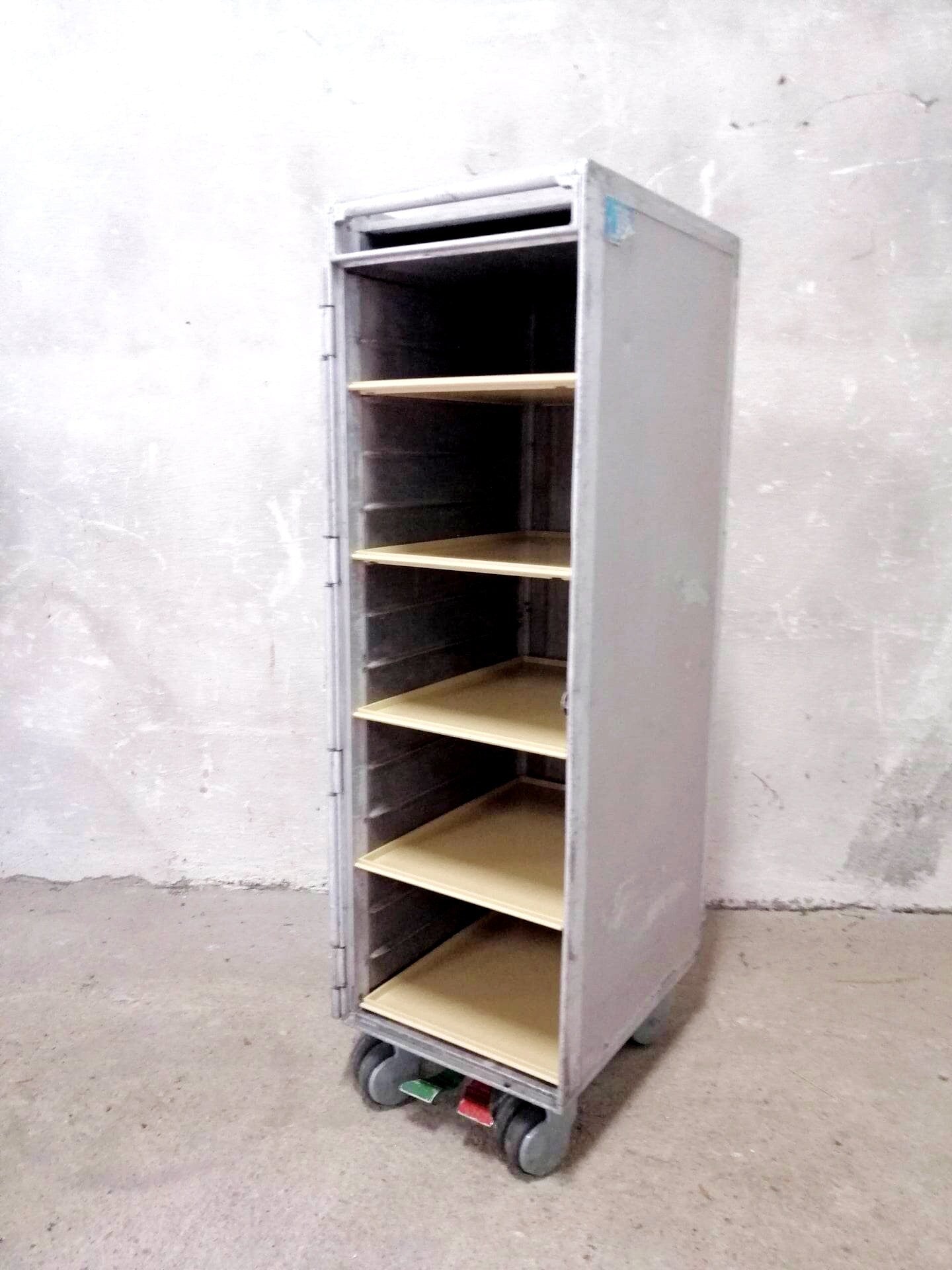 TAP Portugal Airline Galley Light Trolley | Original Airplane Galley Half Size Cart with Trays | Worldwide Shipping