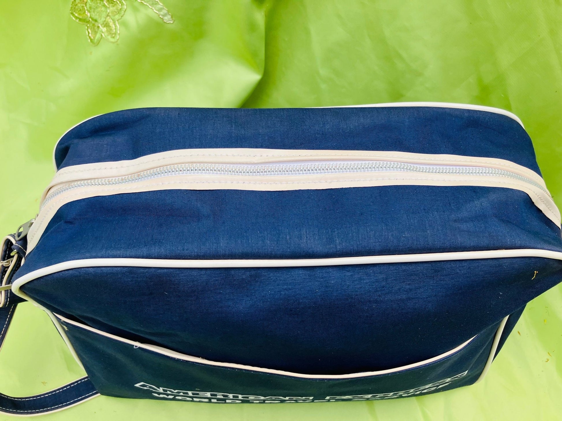 American Express Travel Vintage Flight Bag Carry On Bag Amex | World Travel Service | Aviation Gift