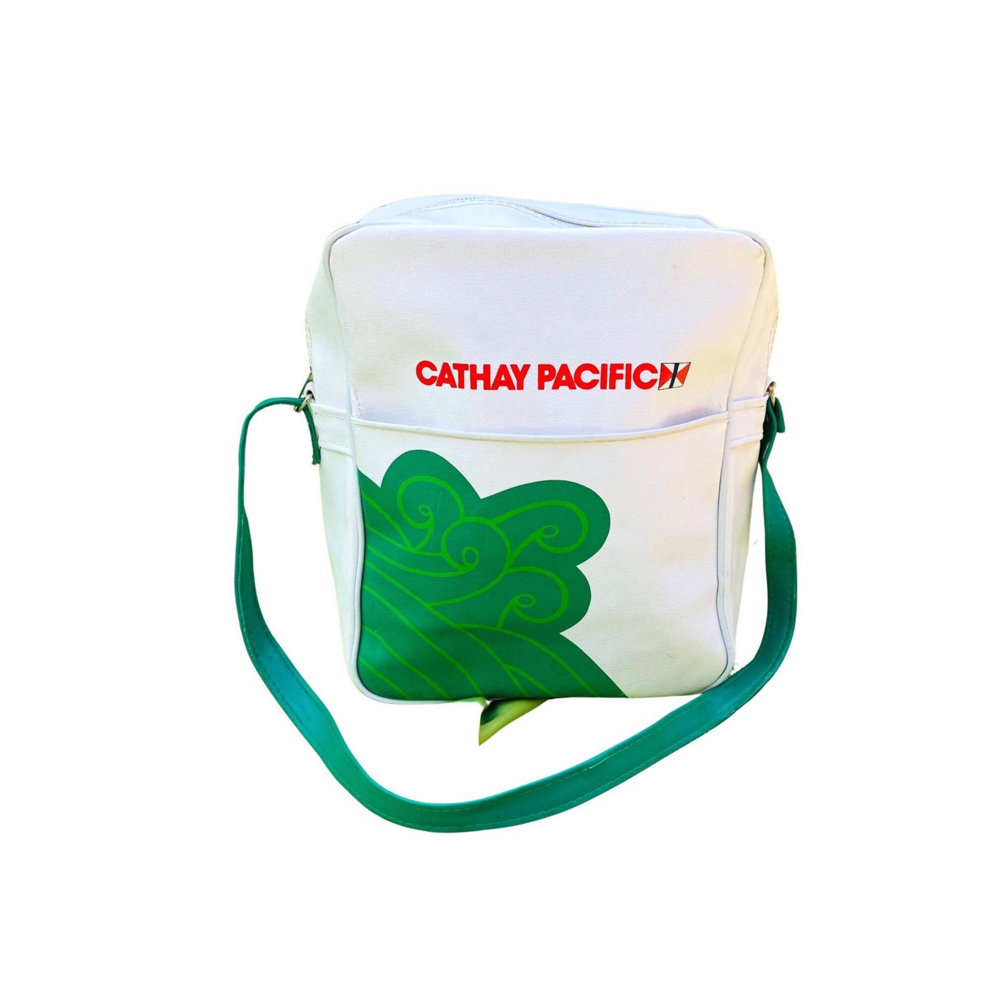 Cathay Pacific Vintage Leather Travel Bag | Flight Bag | Flight Attendants Bag | Aviation Gift