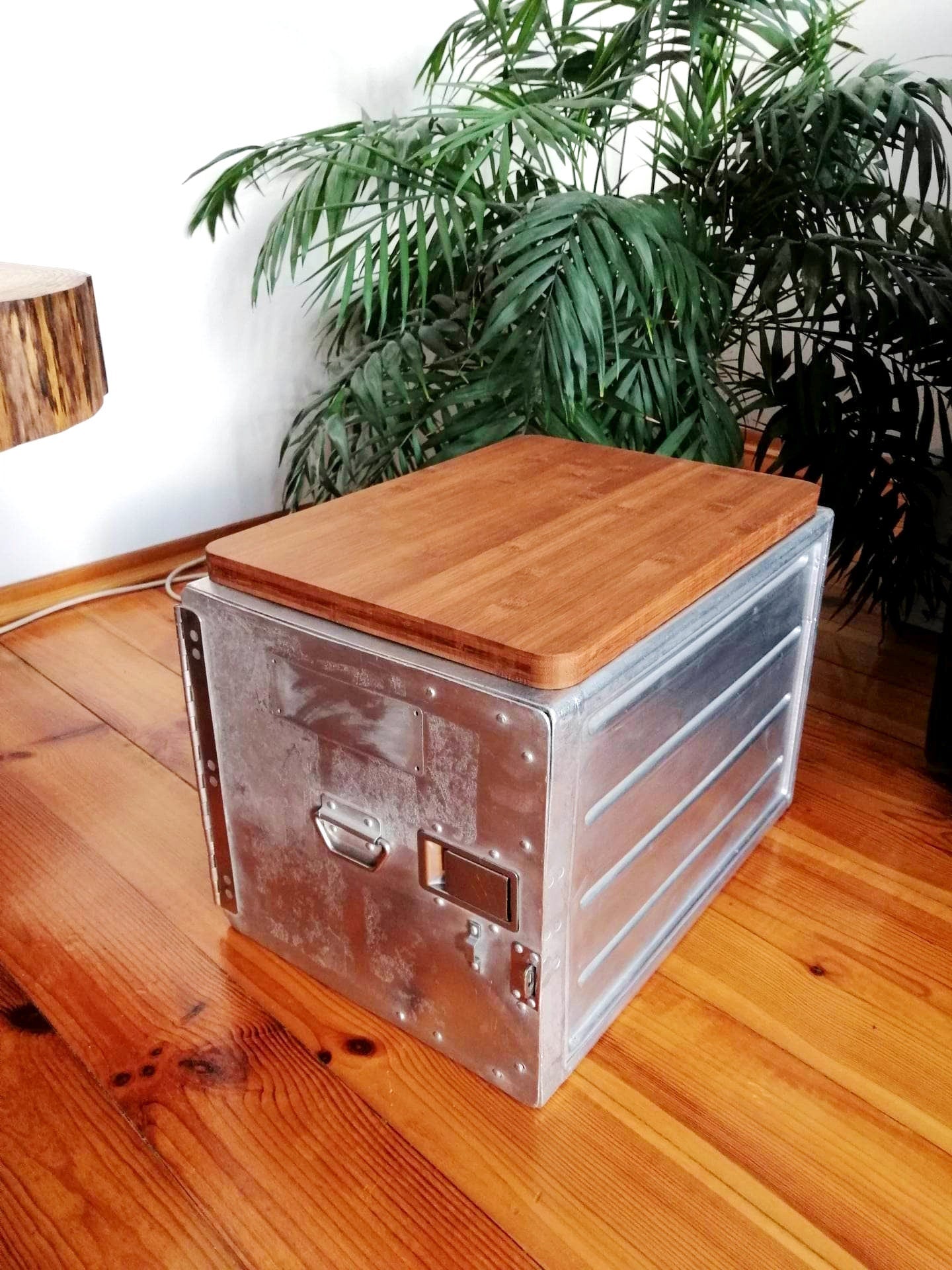 Iacobucci Italy Airline Galley Box, Aircraft Storage Container, Industrial Cabinet, Beautiful Vintage Flight Box