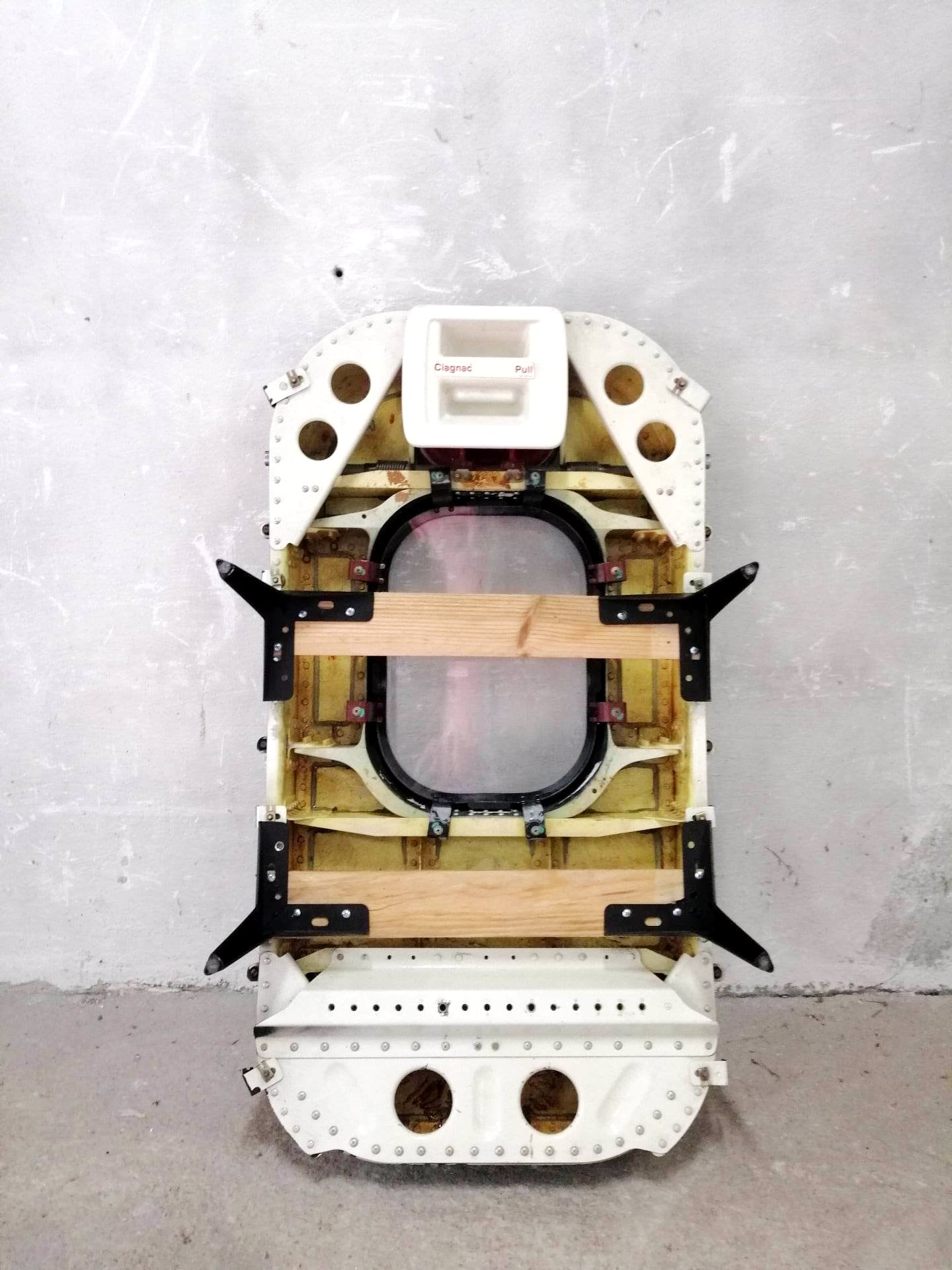 Boeing 737 Aircraft Overwing Emergency Exit Door ,Living Room Table, Coffee Table | PLL LOT Polish Airlines