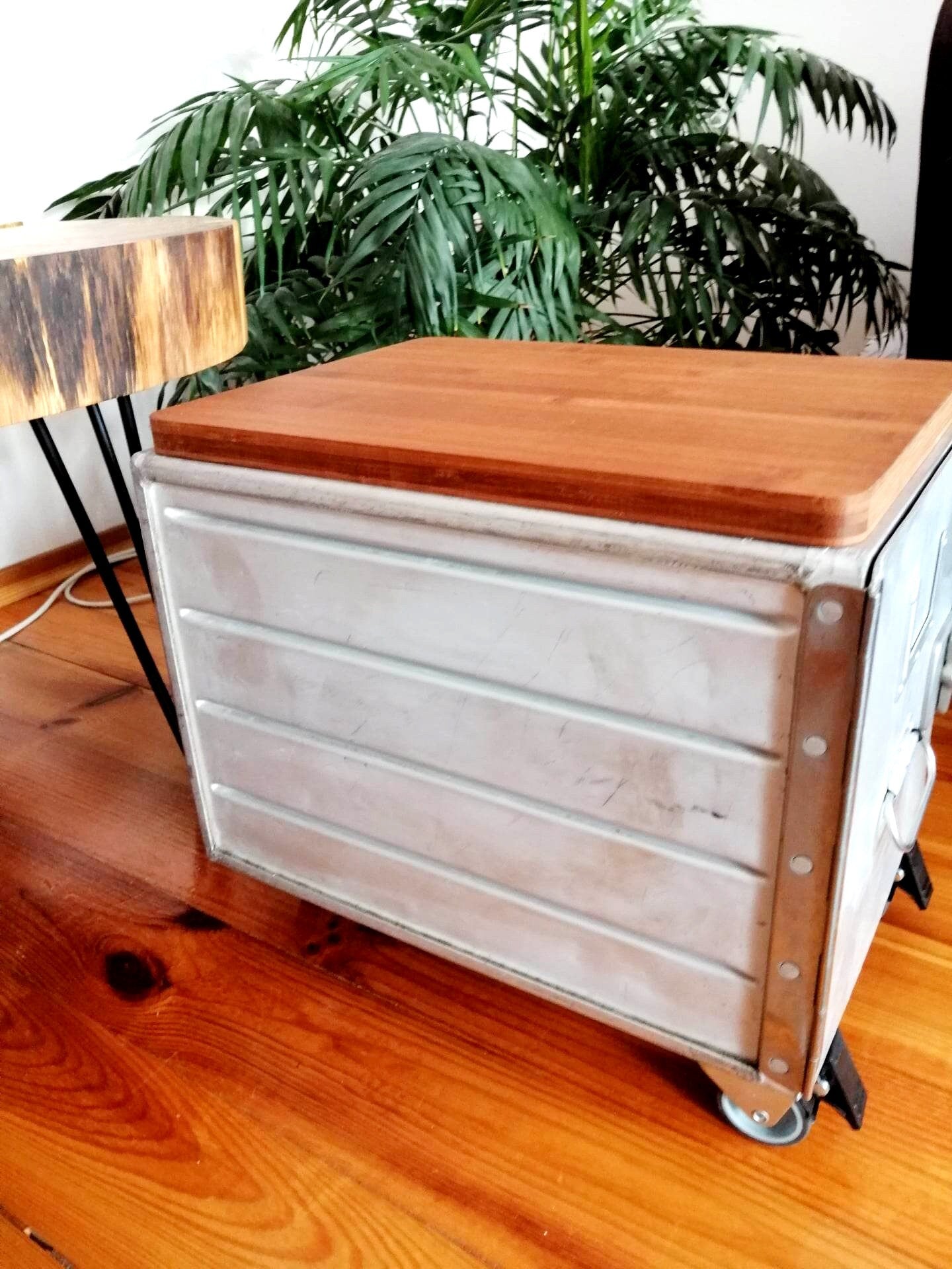 El Al Israel Airlines Side Table Galley Box | Upcycled Airplane Cabinet, Aviation Cupboard | Worldwide Shipping