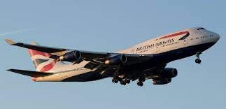 Boeing 747 British Airways Polished Pylon Fairing