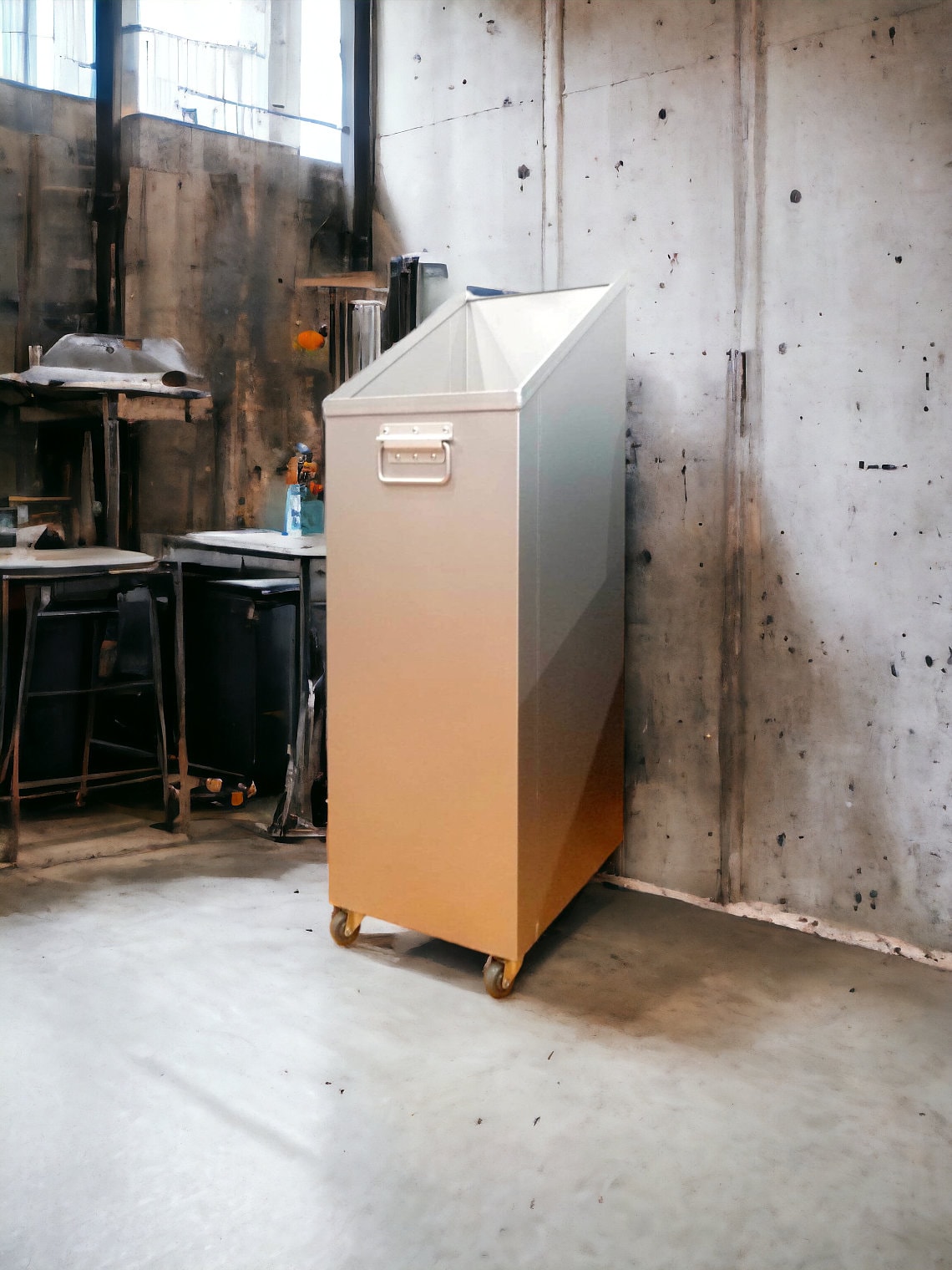 Brand New Airline Trash Bin On Wheels - Airplane Waste Bucket for Airline Waste Carts - Storage Bin