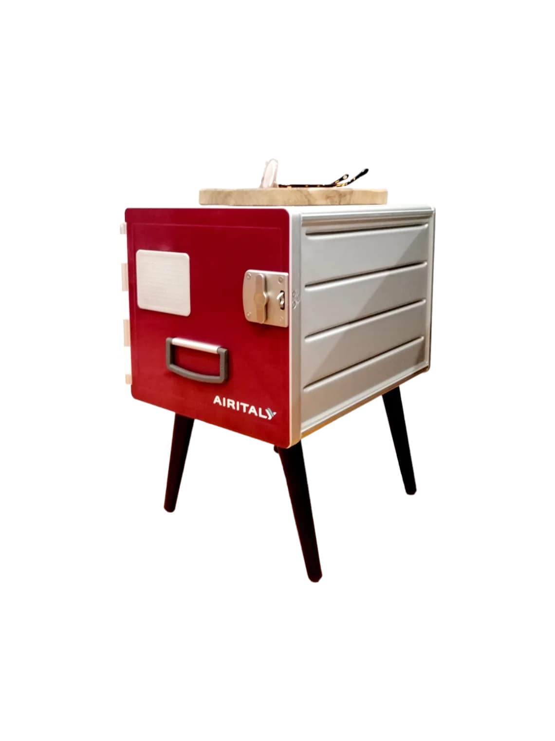 Brand New Air Italy Airline Galley Storage Box as Side Table, Storage Cabinet, Aviation Design