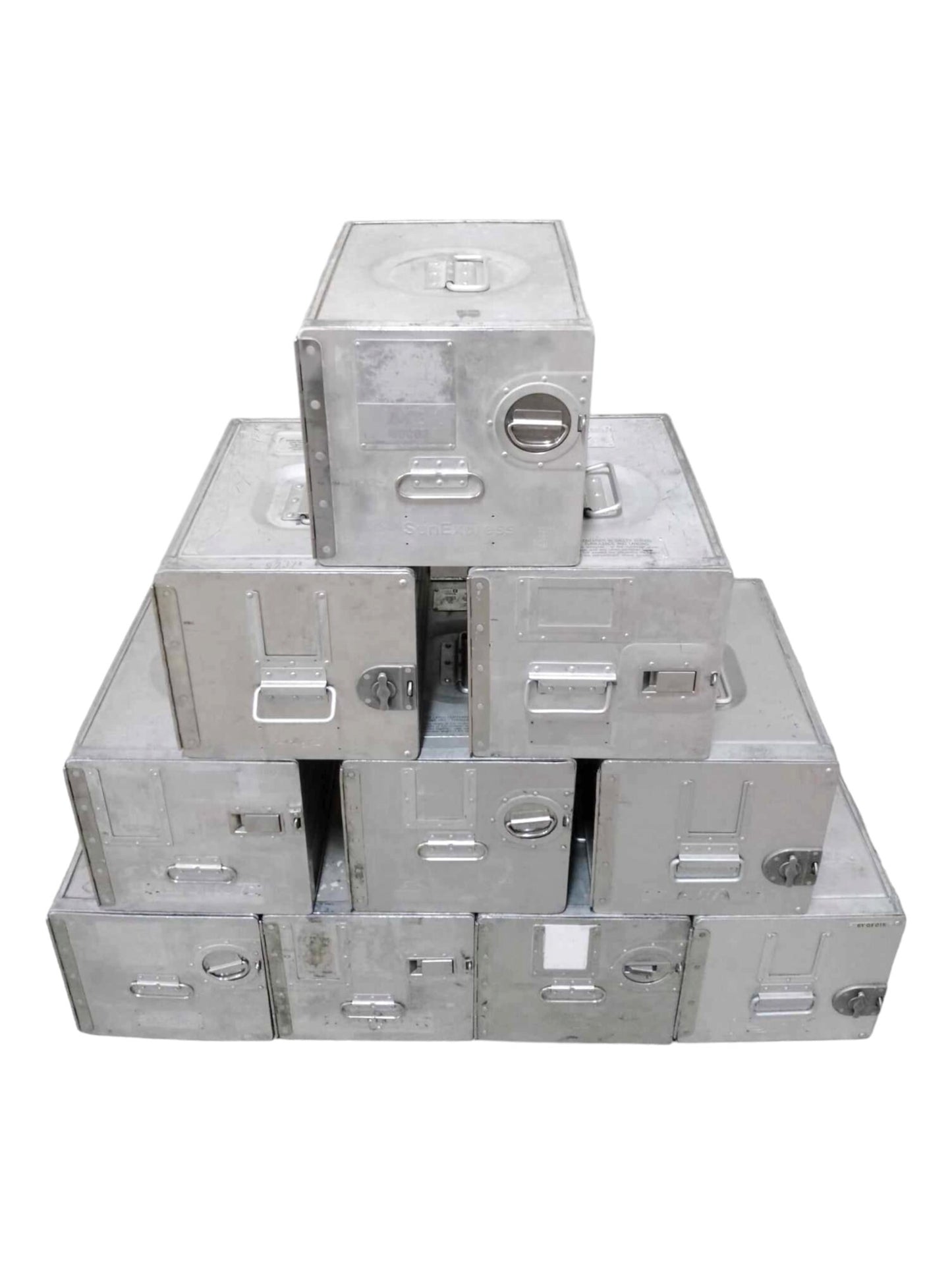 10 Airline Galley Boxes, Aircraft Storage Containes ATLAS, Various Airlines