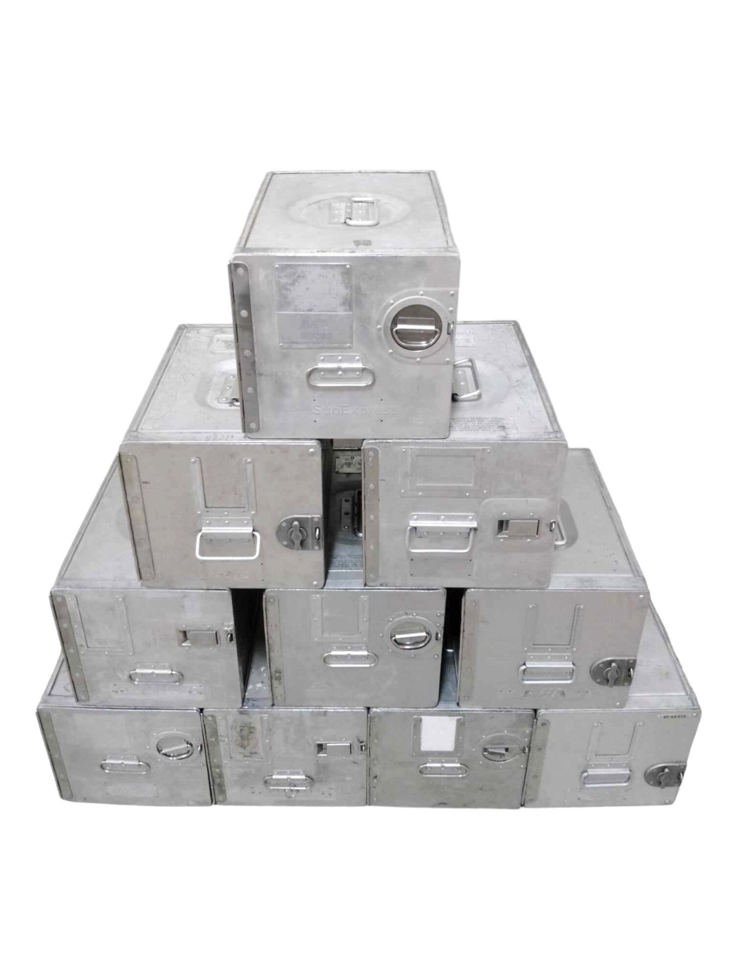 10 Airline Galley Boxes, Aircraft Storage Containes ATLAS, Various Airlines