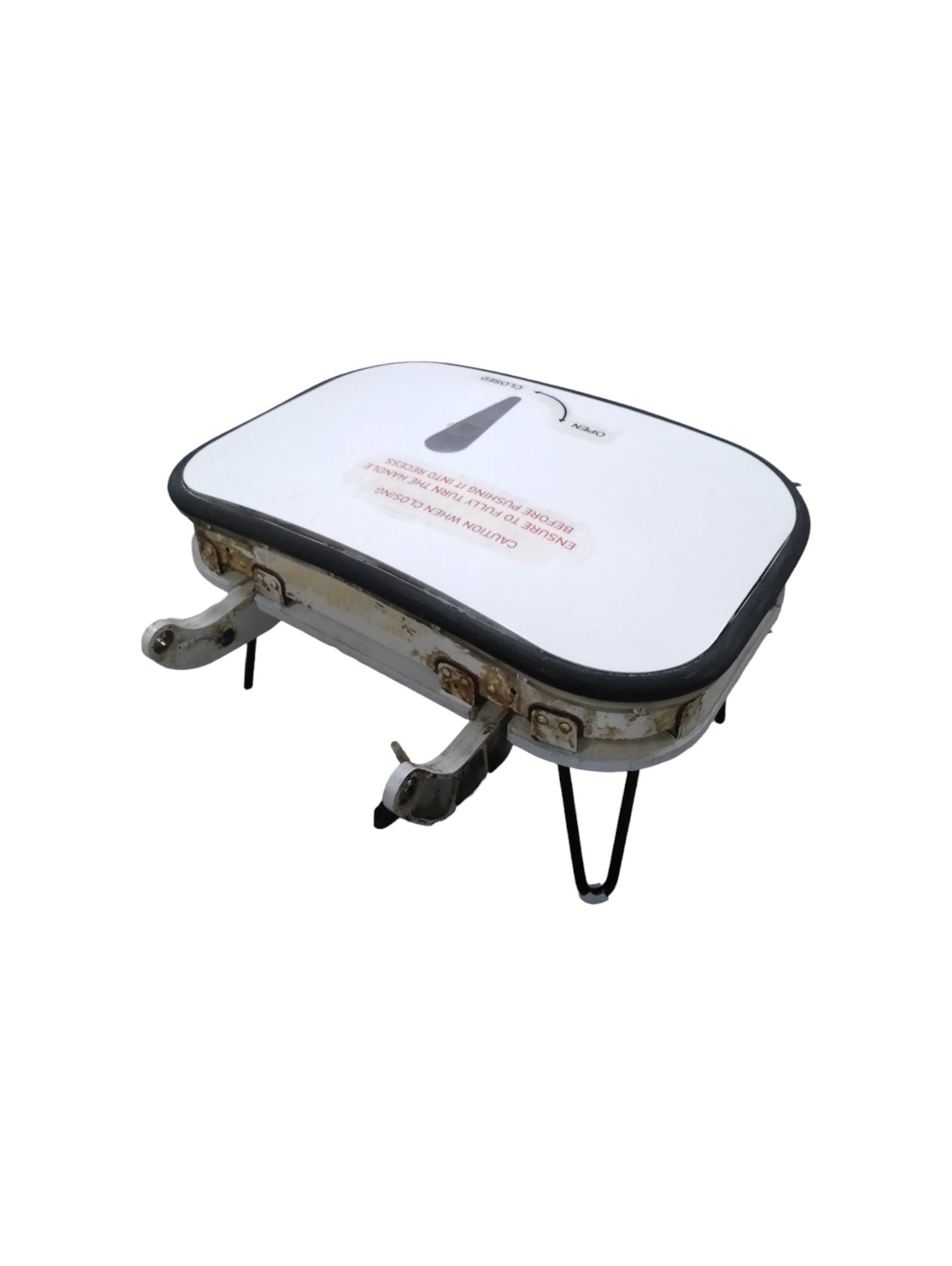 Airbus A320 Access Door Upcycled to Side Table Coffee Table