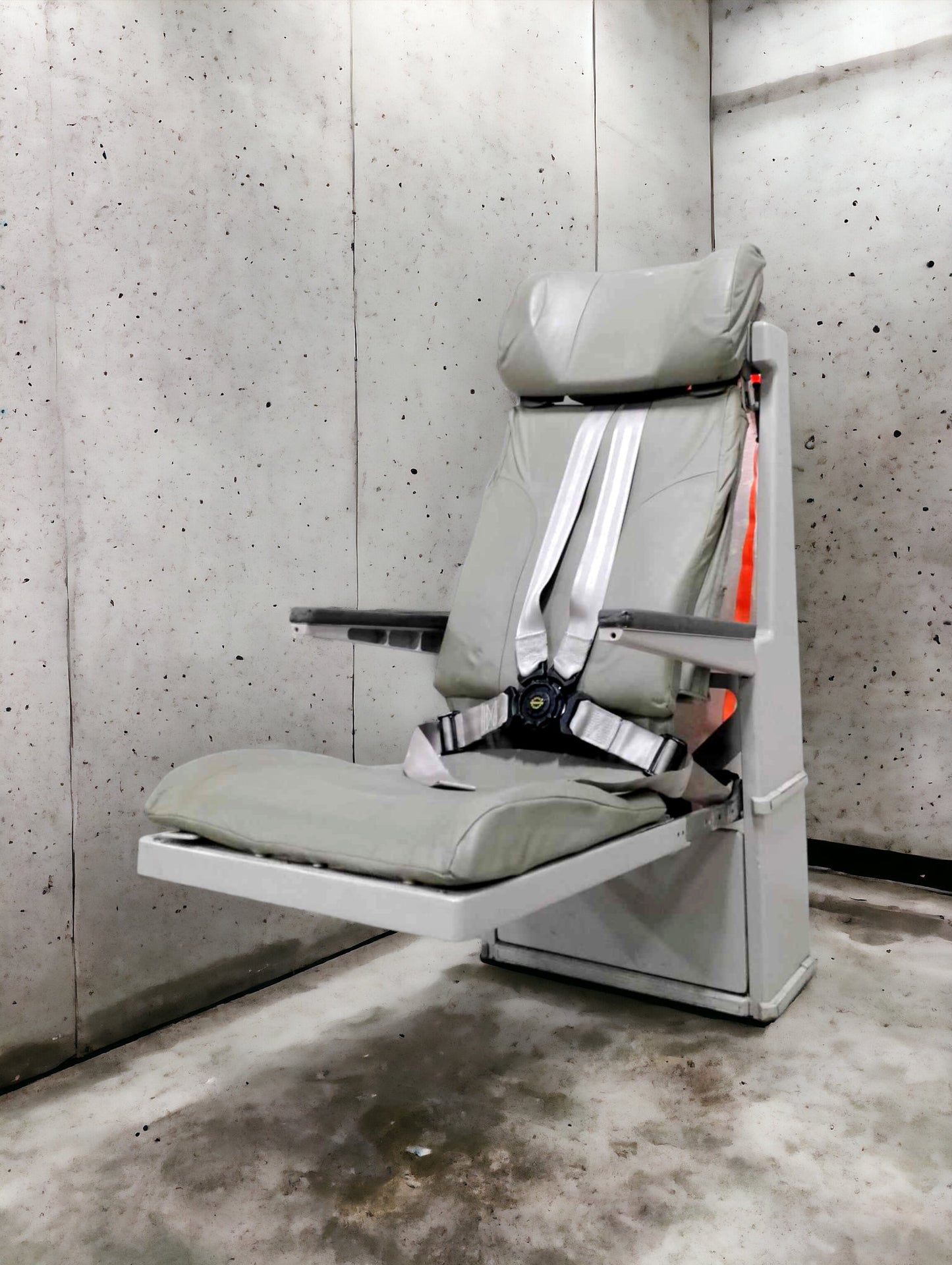 Airbus A340 Air Mauritius 3B-NBD Cabin Crew Jump Seat Flight Attendant Seat