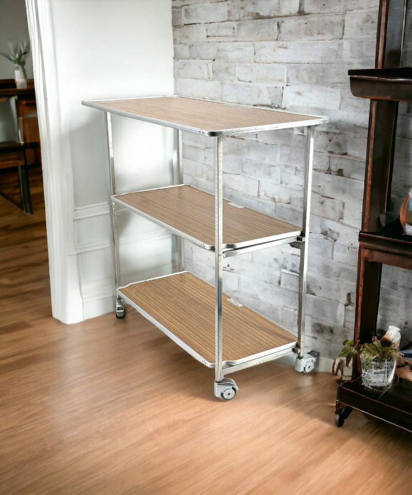 MD-83 Business Class Folding Service Trolley | Lermer Aviation | Vintage Galley Cart