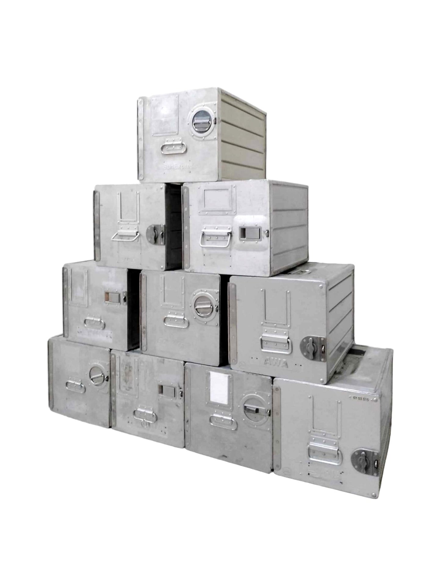 10 Airline Galley Boxes, Aircraft Storage Containes ATLAS, Various Airlines