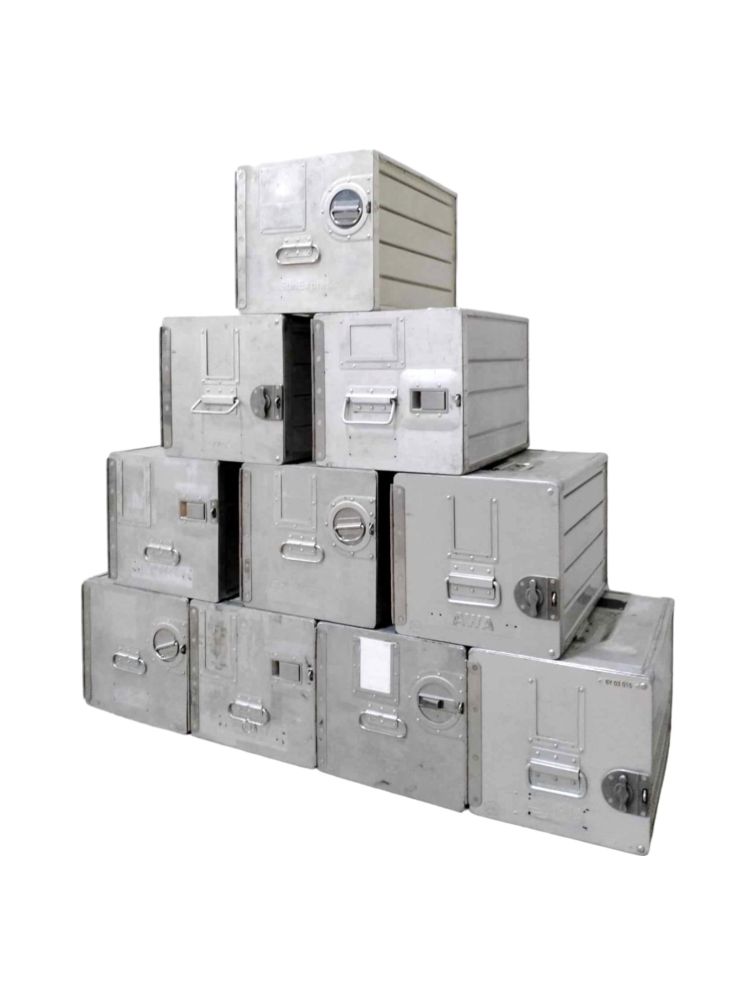 10 Airline Galley Boxes, Aircraft Storage Containes ATLAS, Various Airlines