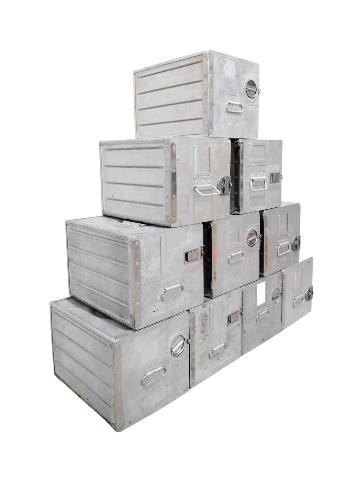 10 Airline Galley Boxes, Aircraft Storage Containes ATLAS, Various Airlines