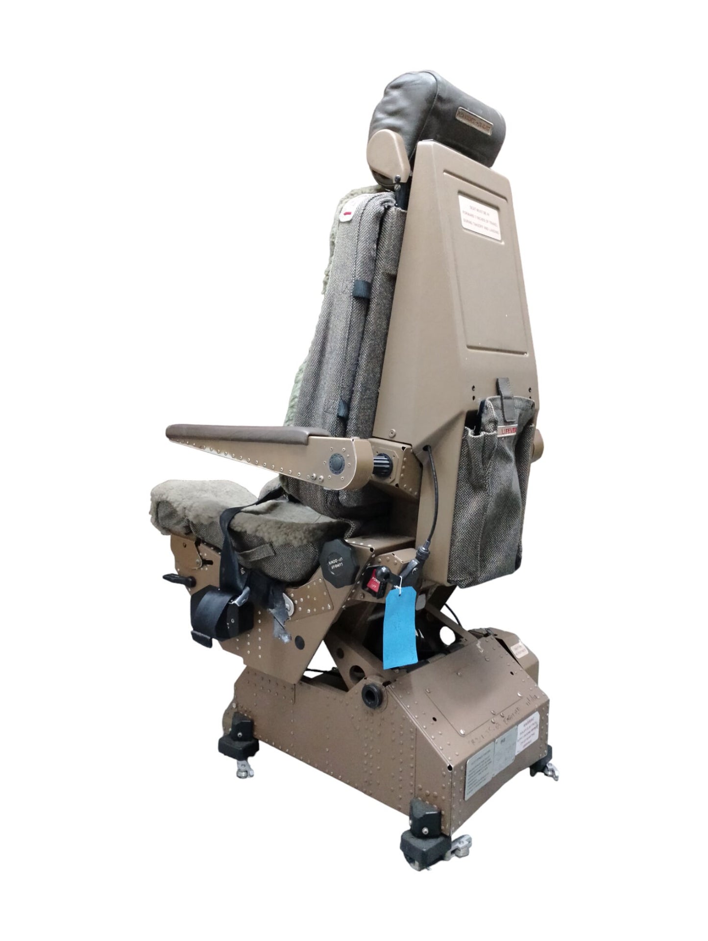 Boeing 777 British Airways G-ZZZA Co Pilot Seat IPECO Sir Frank Whittle | Original Flight Deck Seat | Office Desk Chair | Worldwide Shipping