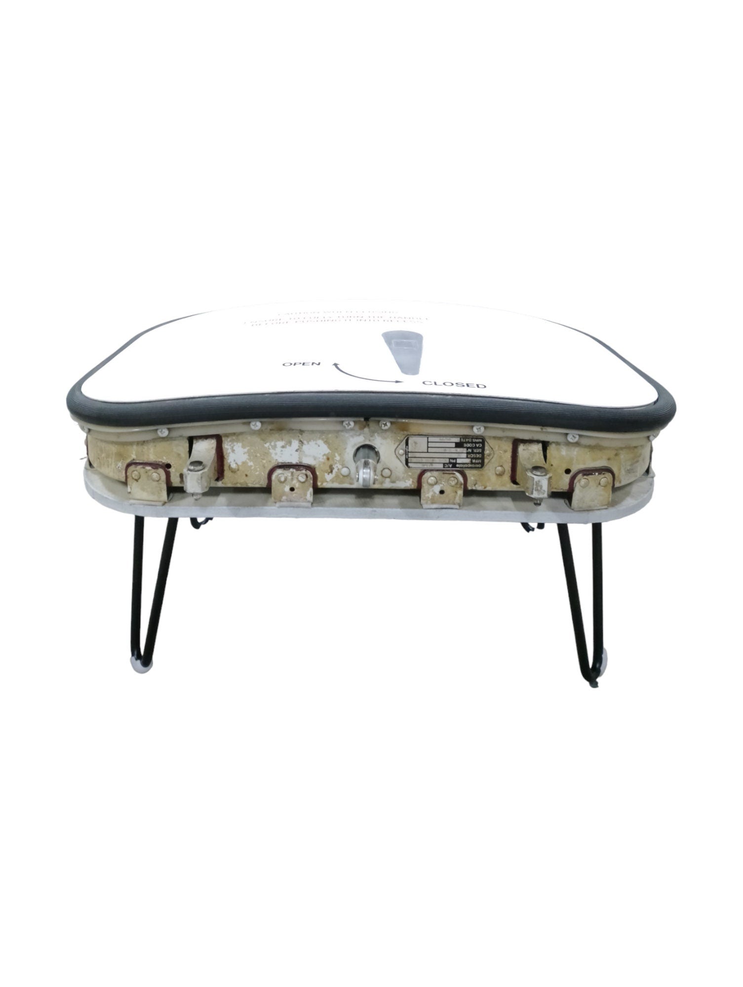 Airbus A320 Access Door Upcycled to Side Table Coffee Table